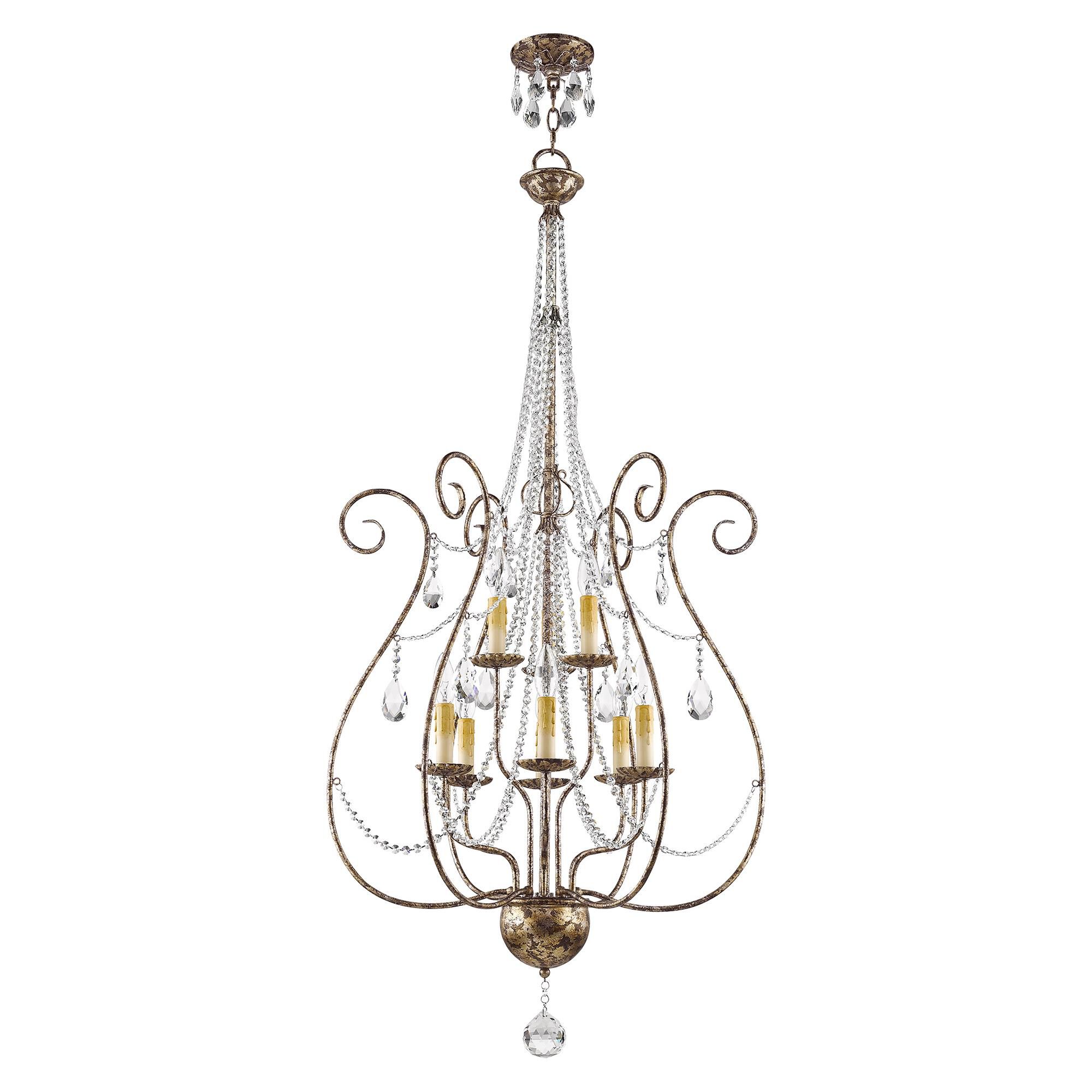 Isabella 24 Inch 9 Light Chandelier by Livex Lighting