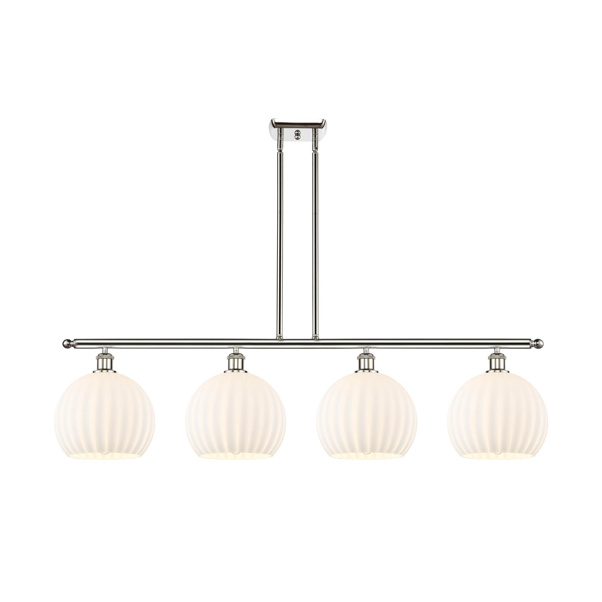 Bruno Marashlian White Venetian 48 Inch Linear Suspension Light by Innovations Lighting