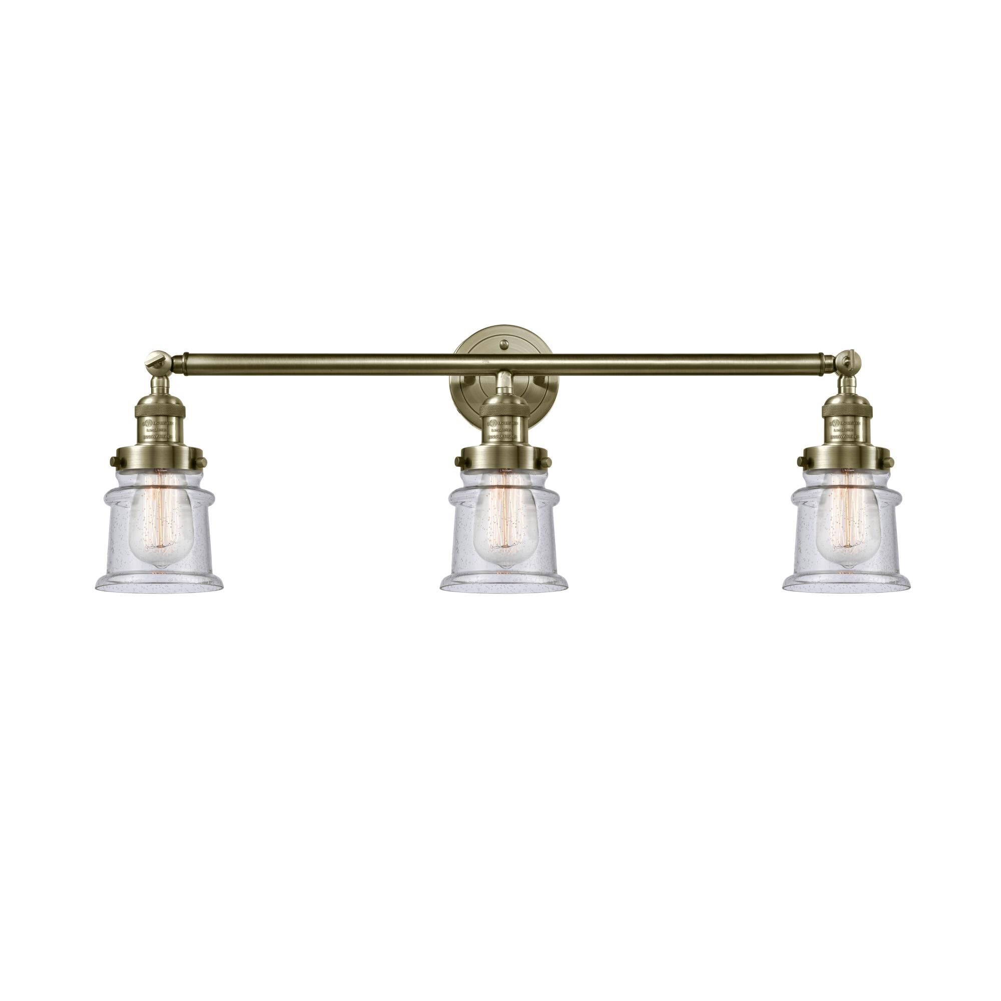 Bruno Marashlian Small Canton 30 Inch 3 Light Bath Vanity Light by Innovations Lighting