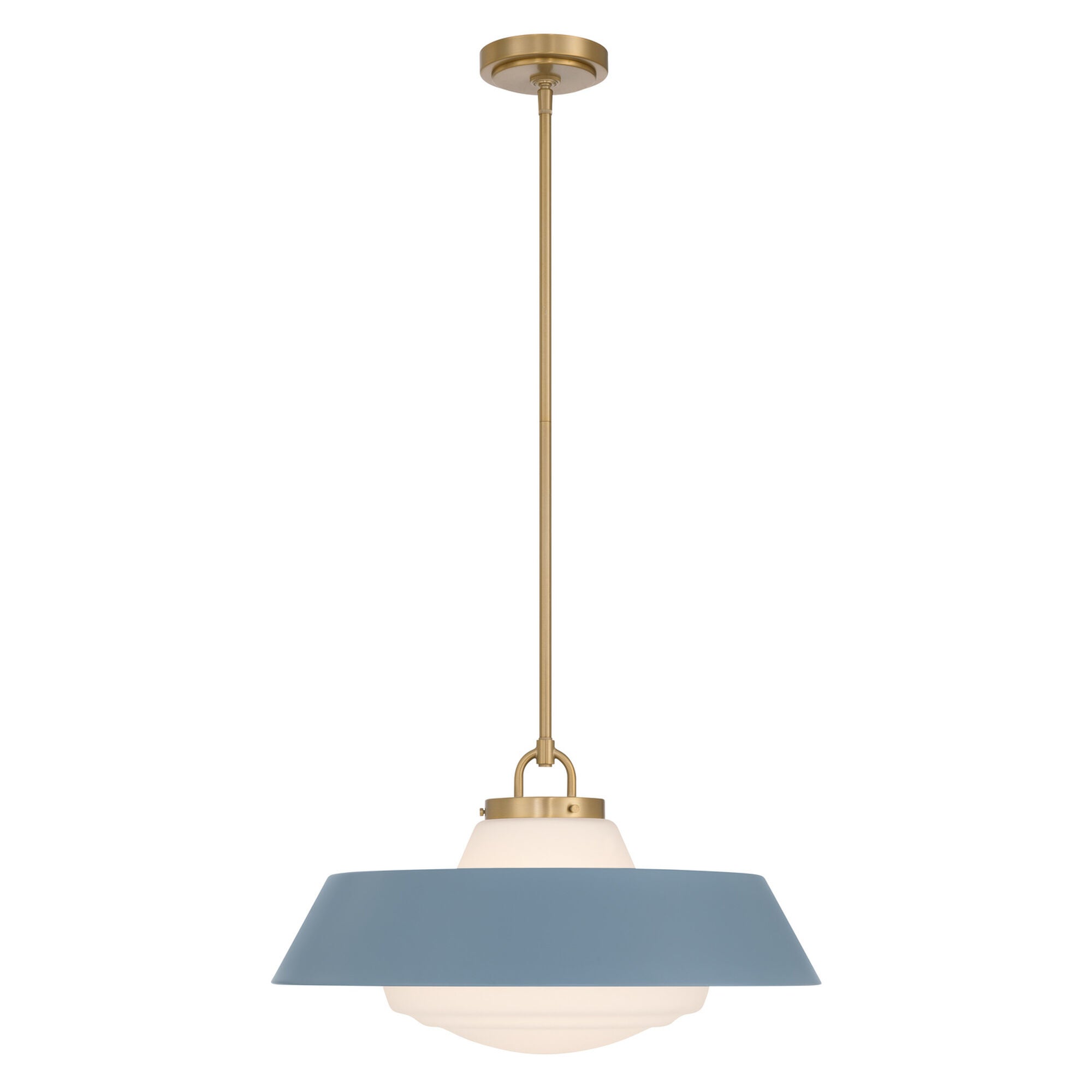 Shown in Vibrant Gold finish and Steel glass and Steel shade