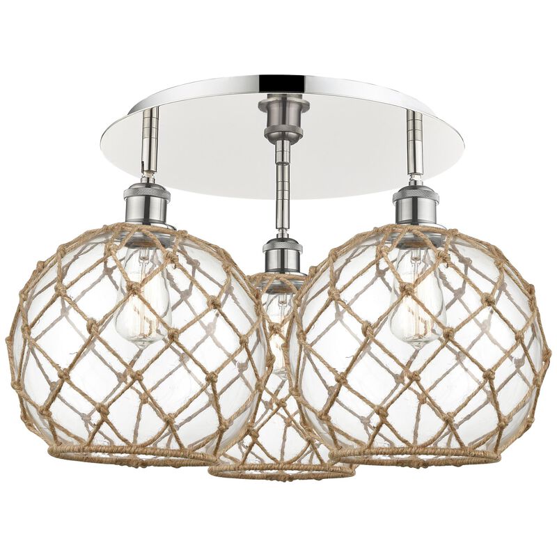 Bruno Marashlian Farmhouse Rope 22 Inch Flush Mount by Innovations Lighting