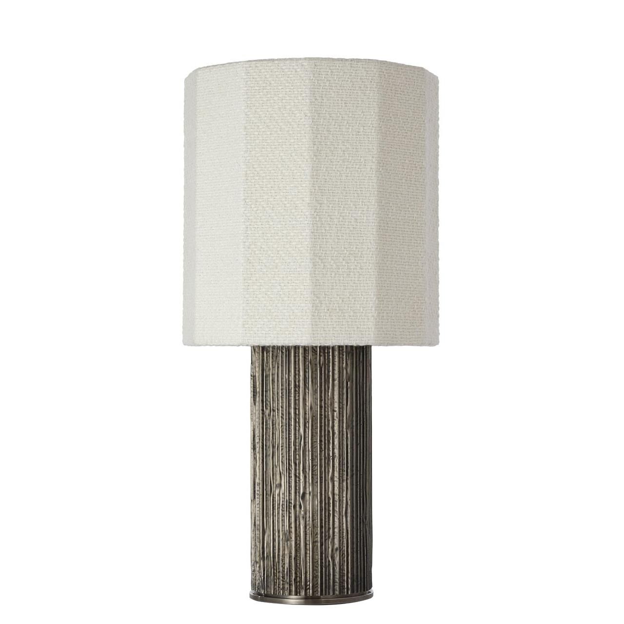 Shown in Ridged Graphite finish and Decorative Boucle shade