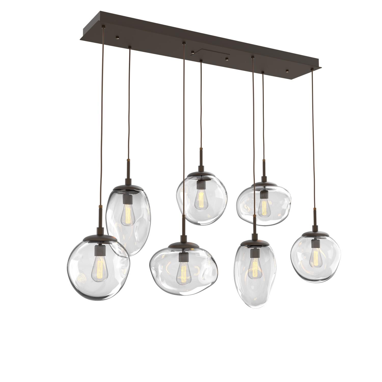 Levi Wilson Nebula 50 Inch 7 Light Linear Suspension Light by Hammerton Studio