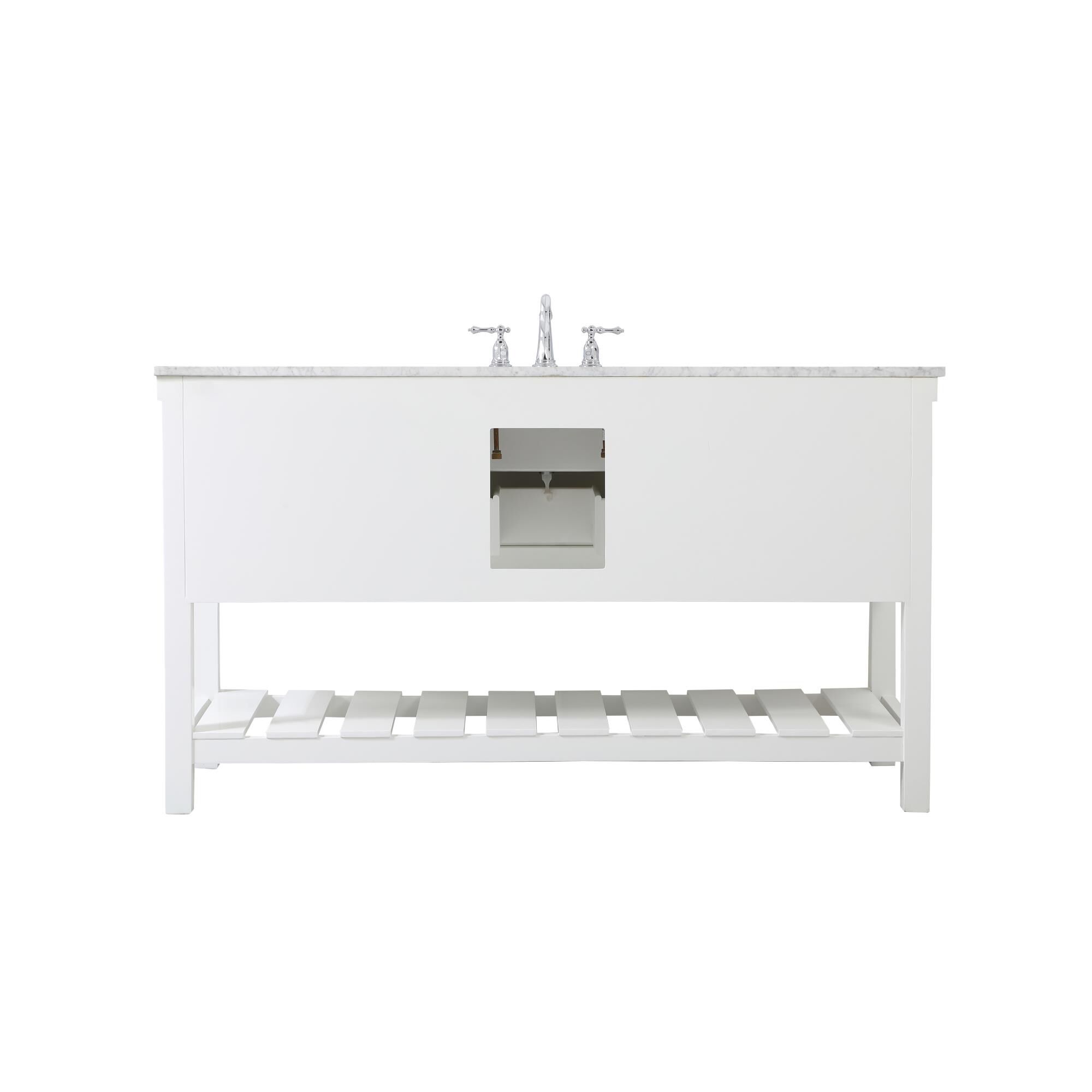 Shown in White finish