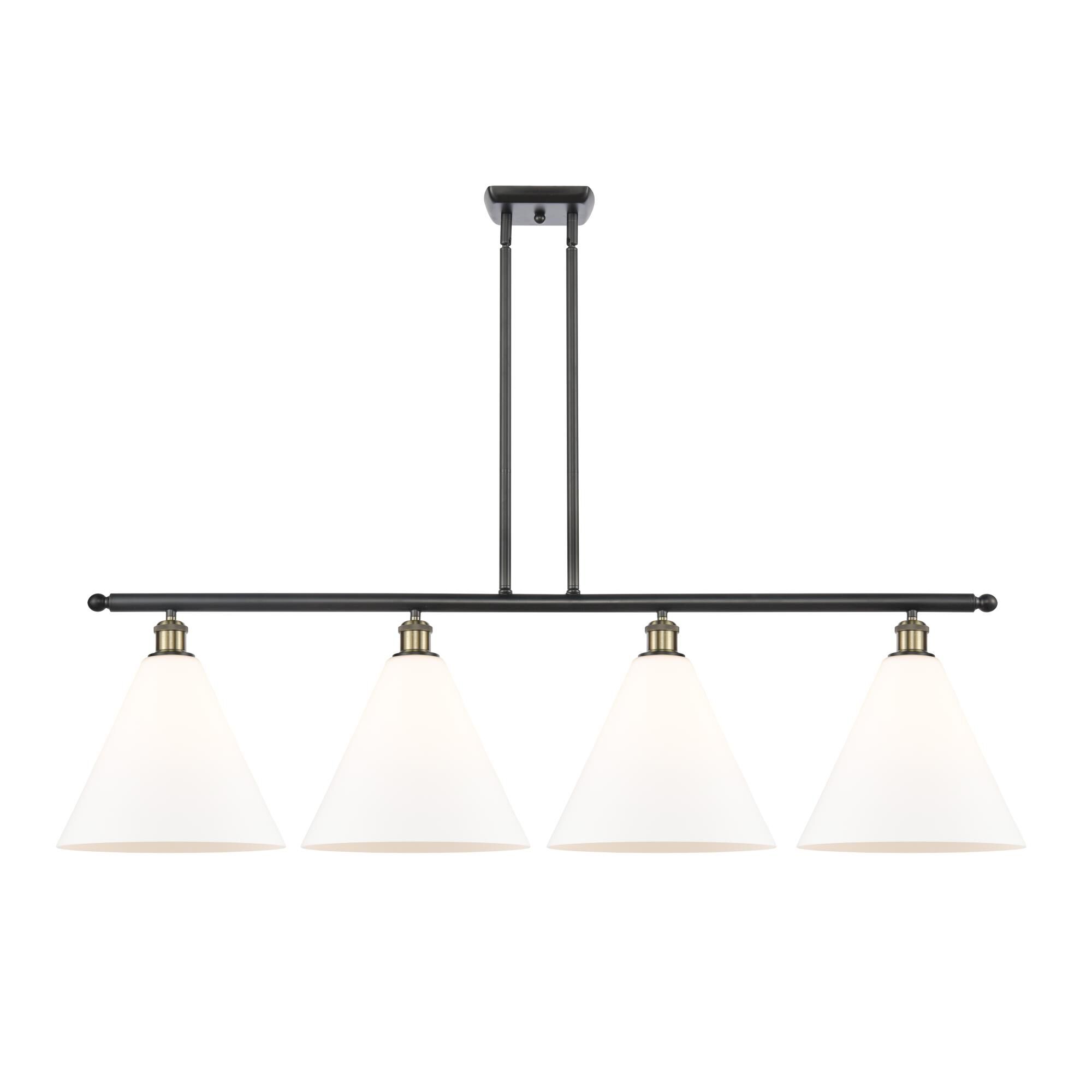 Bruno Marashlian Ballston Cone 50 Inch 4 Light Linear Suspension Light by Innovations Lighting