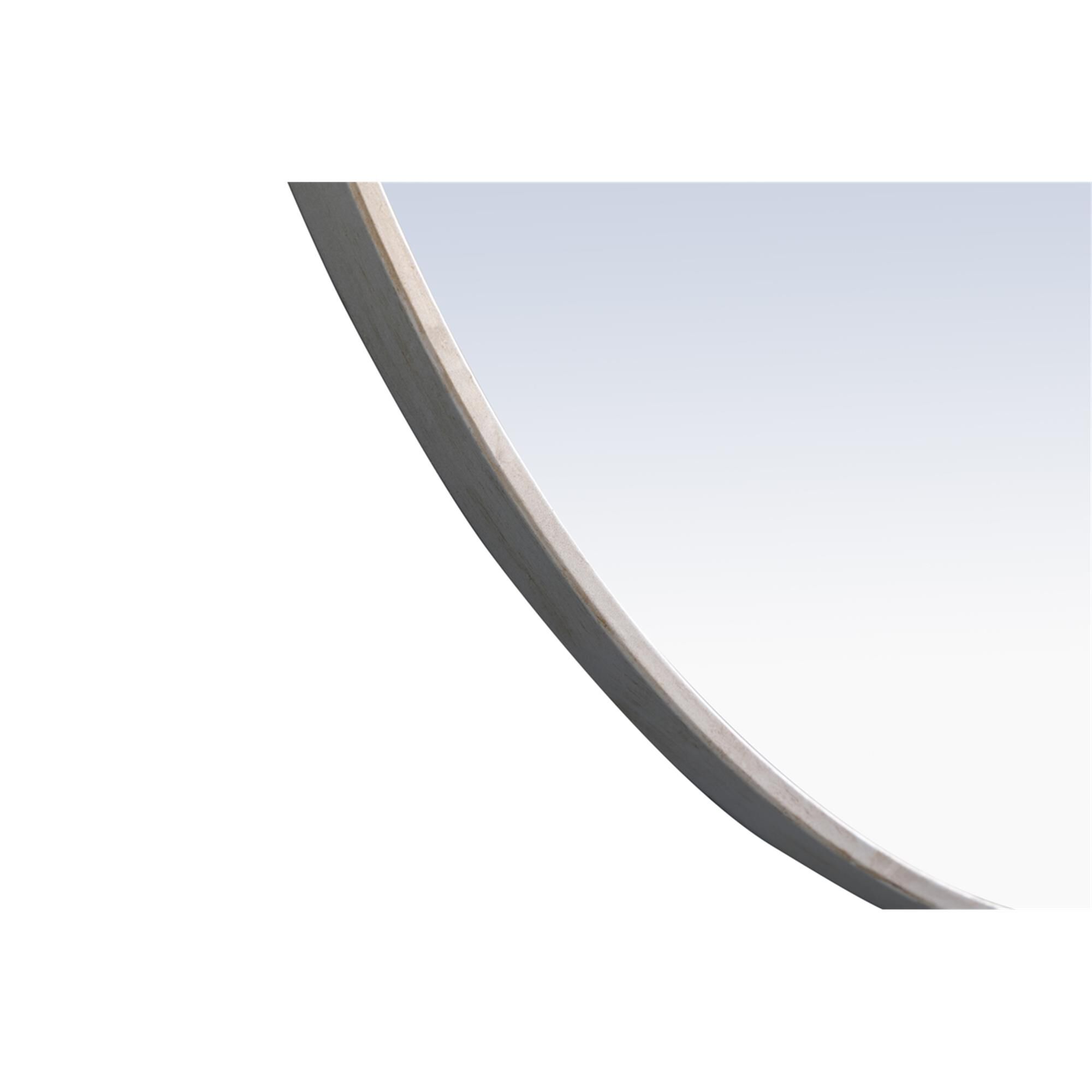 Shown in Silver finish and Clear Mirror Beveled glass