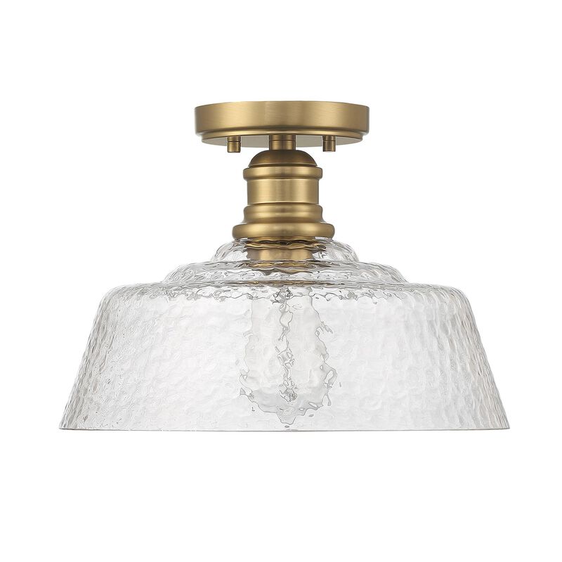 13 Inch 1 Light LED Semi Flush Mount by Meridian Lighting