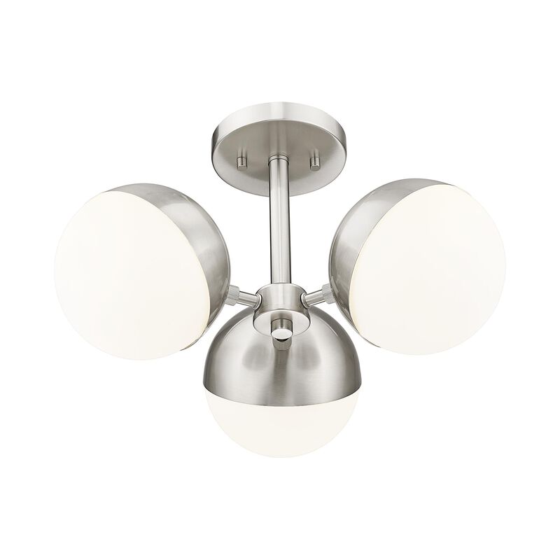 Realm Sphere 17 Inch 3 Light Semi Flush Mount by Z-Lite
