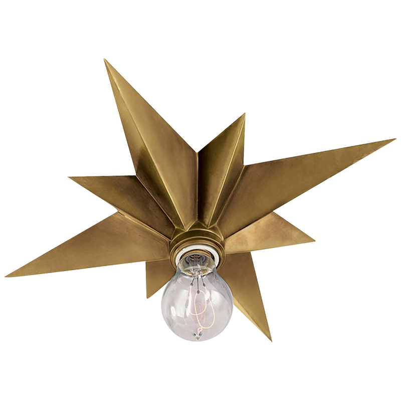 Eric Cohler Star 14 Inch 1 Light Flush Mount by Visual Comfort Signature Collection