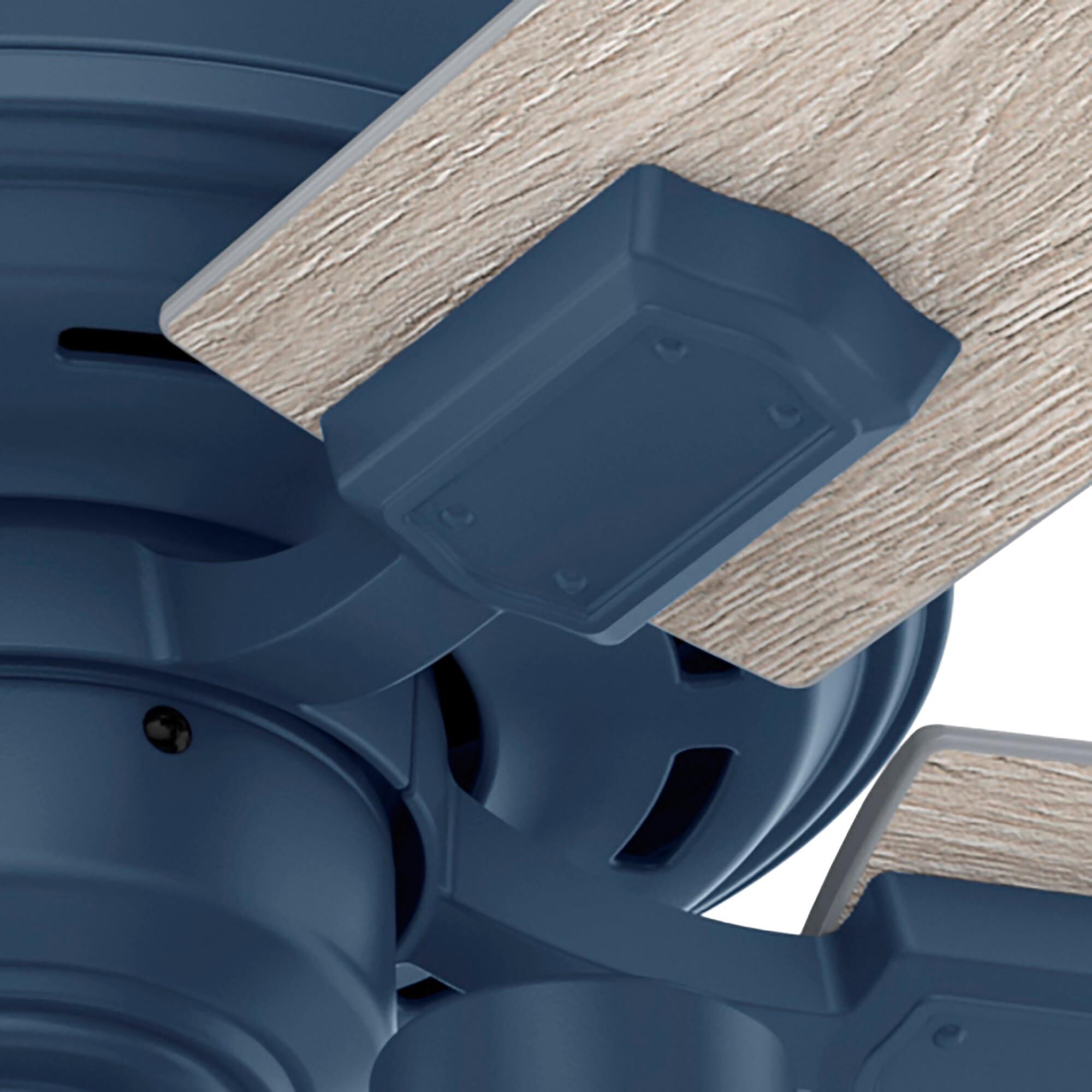 Shown in Indigo Blue finish and Clear Seeded glass