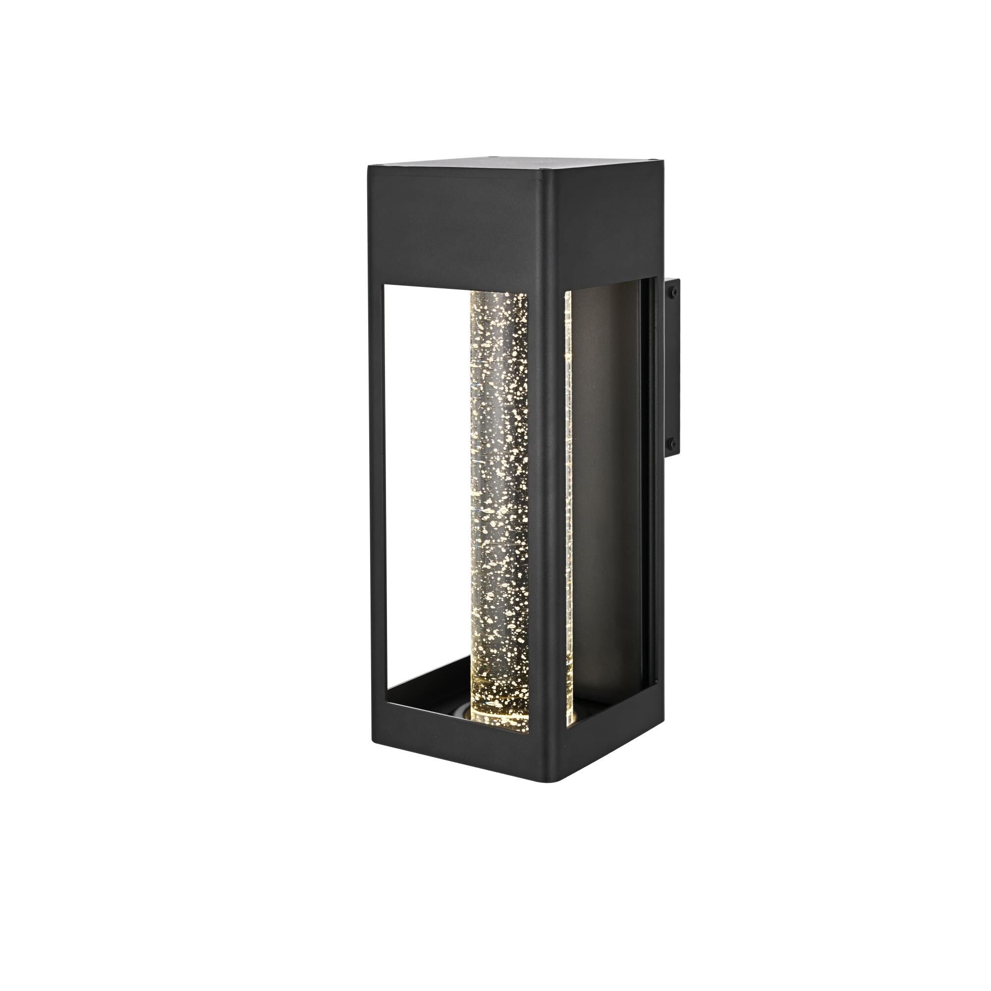 Shown in Black finish and Clear glass