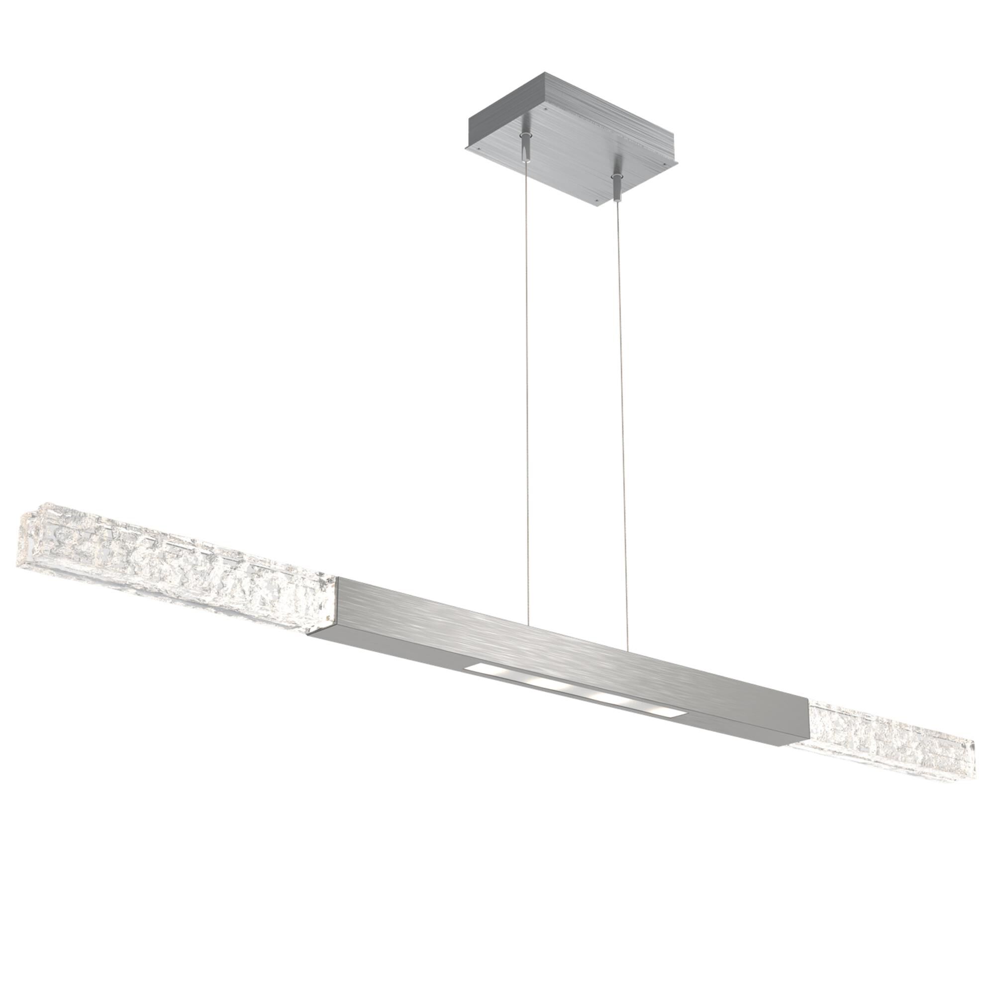 Shown in Satin Nickel finish and Clear Textured glass