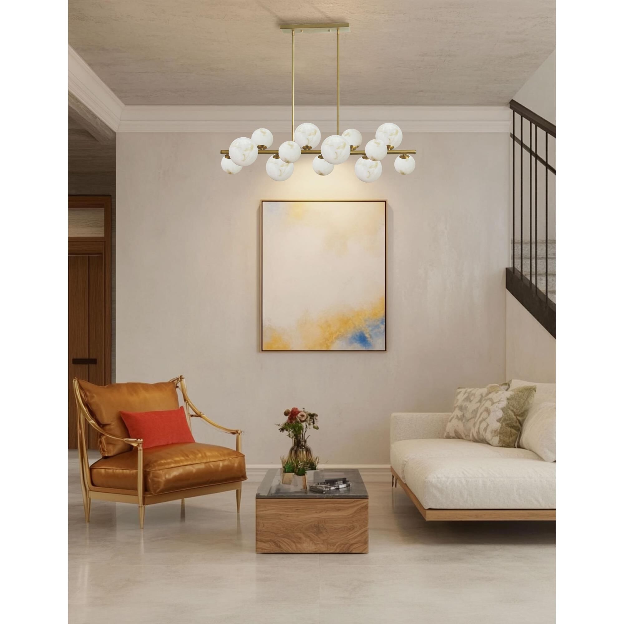 Giovanna 40 Inch Linear Suspension Light by Dainolite