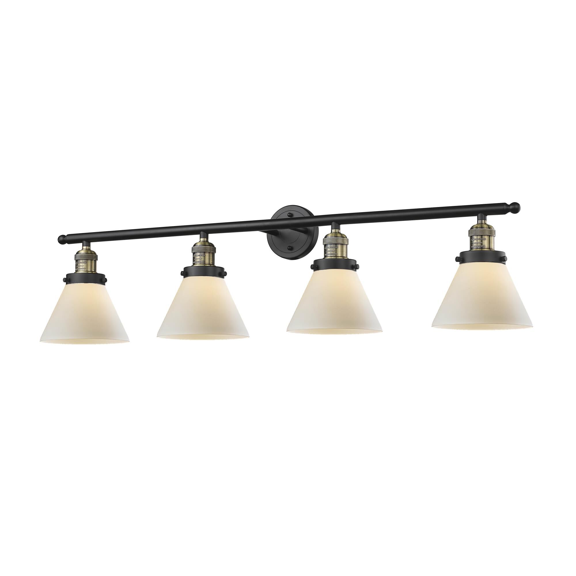 Bruno Marashlian Large Cone 43 Inch 4 Light Bath Vanity Light by Innovations Lighting