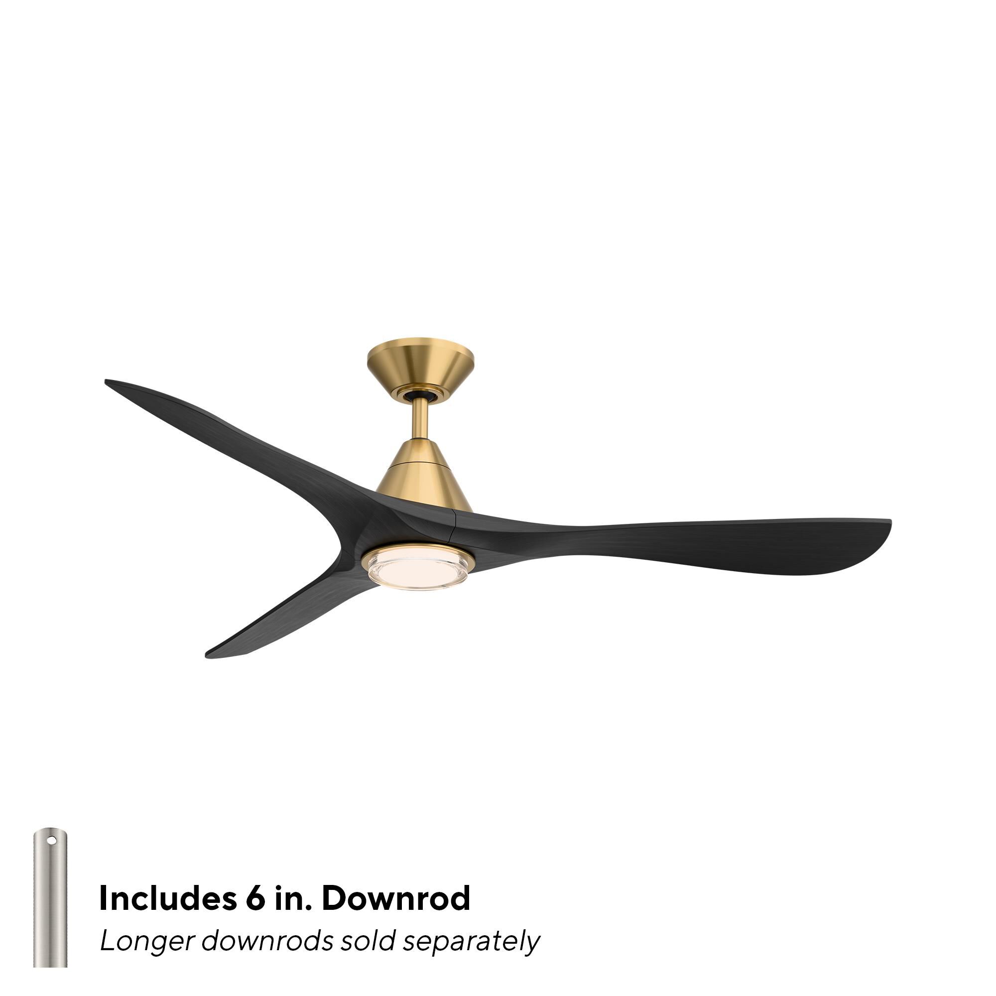 Carve 60 Inch Ceiling Fan with Light Kit by Modern Forms