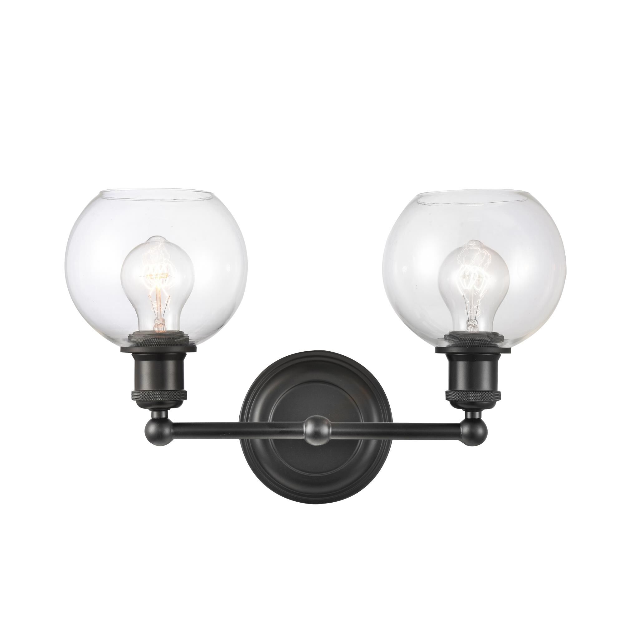 Shown in Matte Black, Clear finish and Clear glass and Clear Glass shade