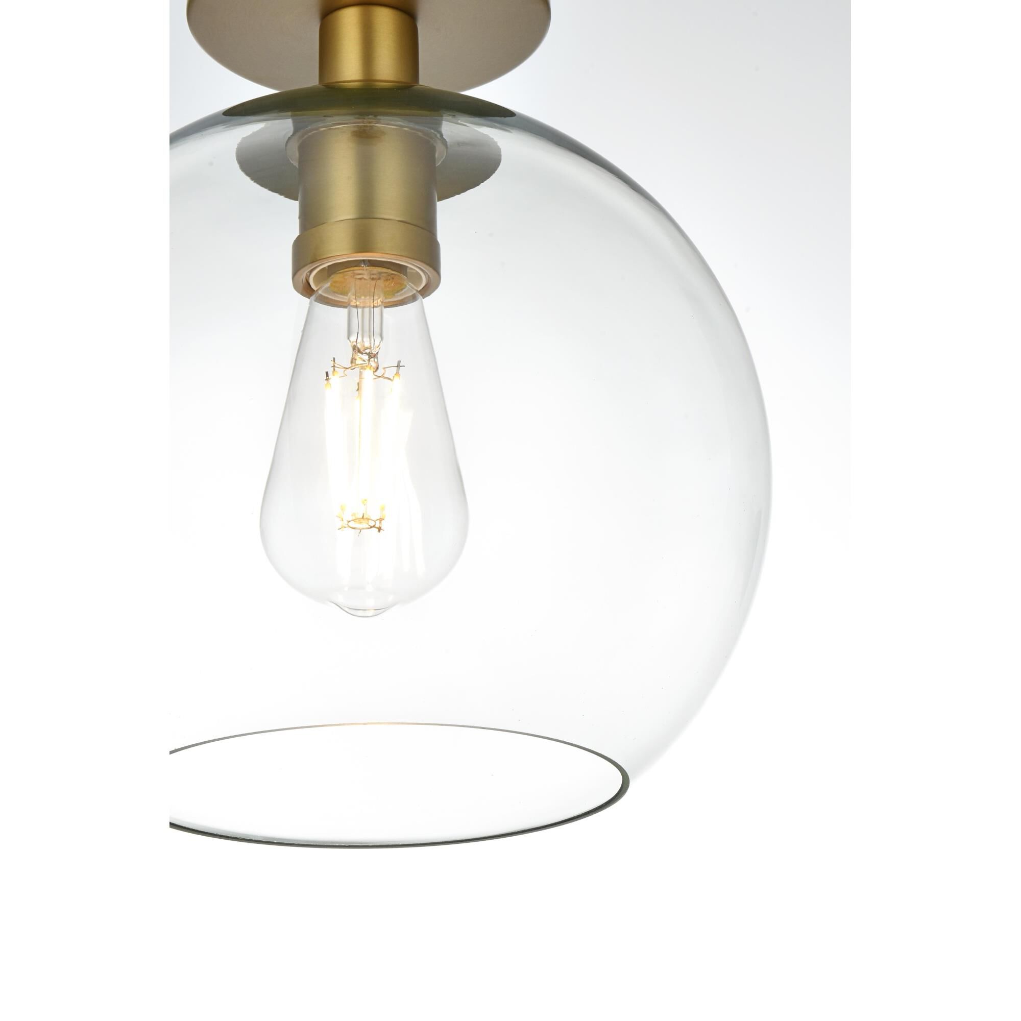 Baxter 10 Inch Semi Flush Mount by Elegant Lighting