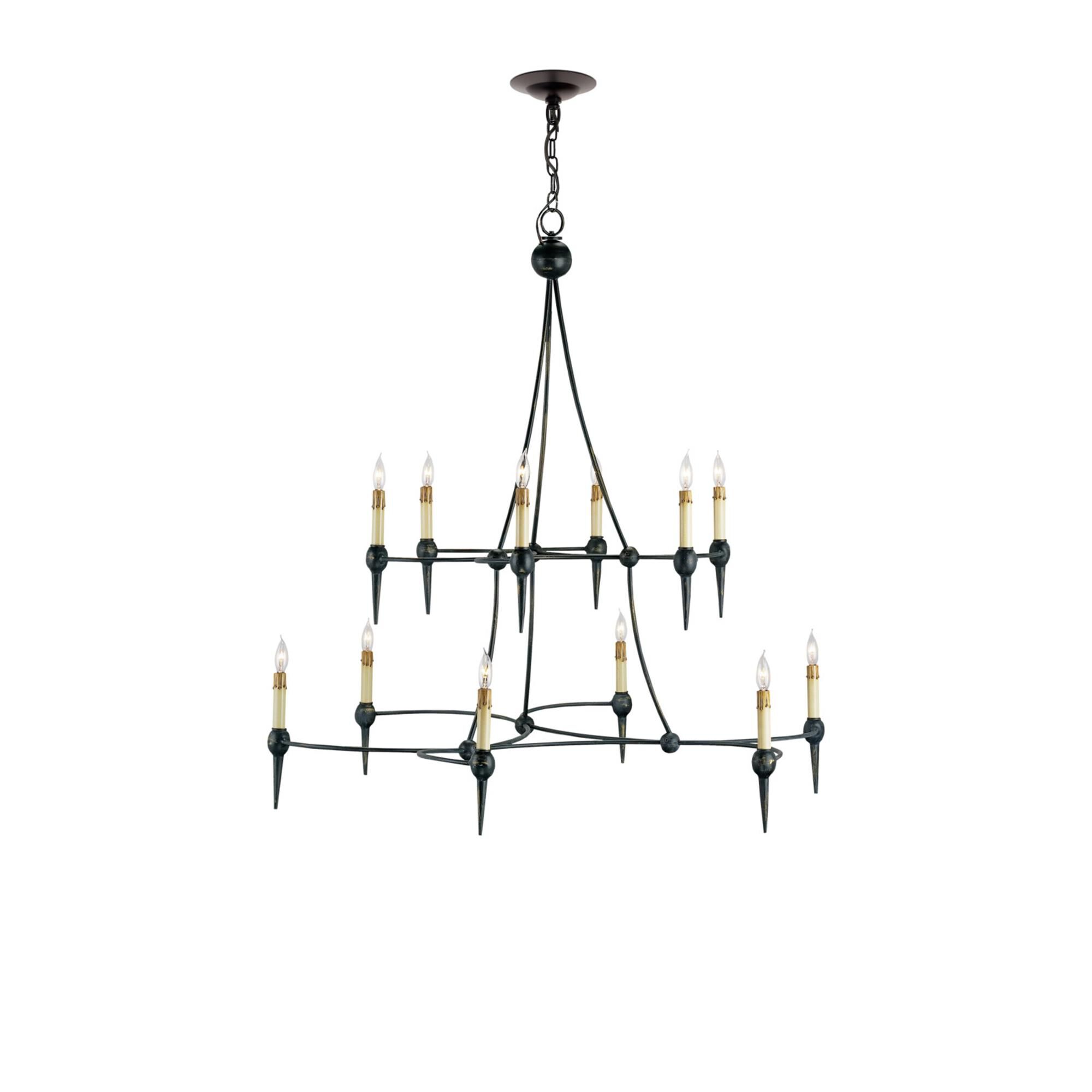 Danielli 41 Inch 12 Light Chandelier,