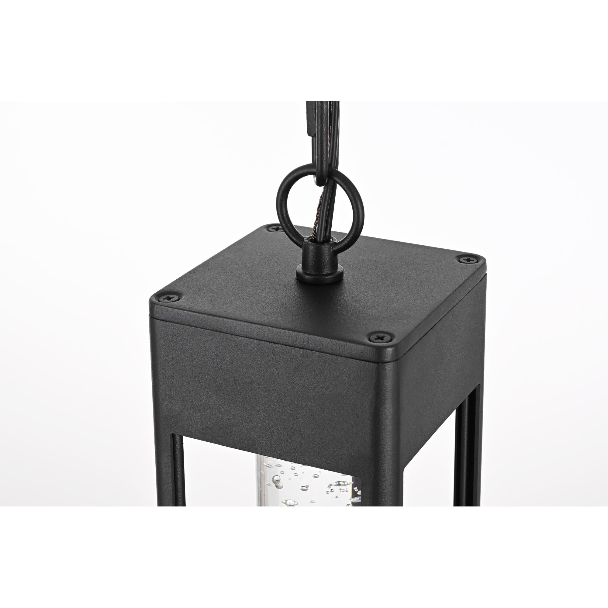 Shown in Black finish and Clear glass