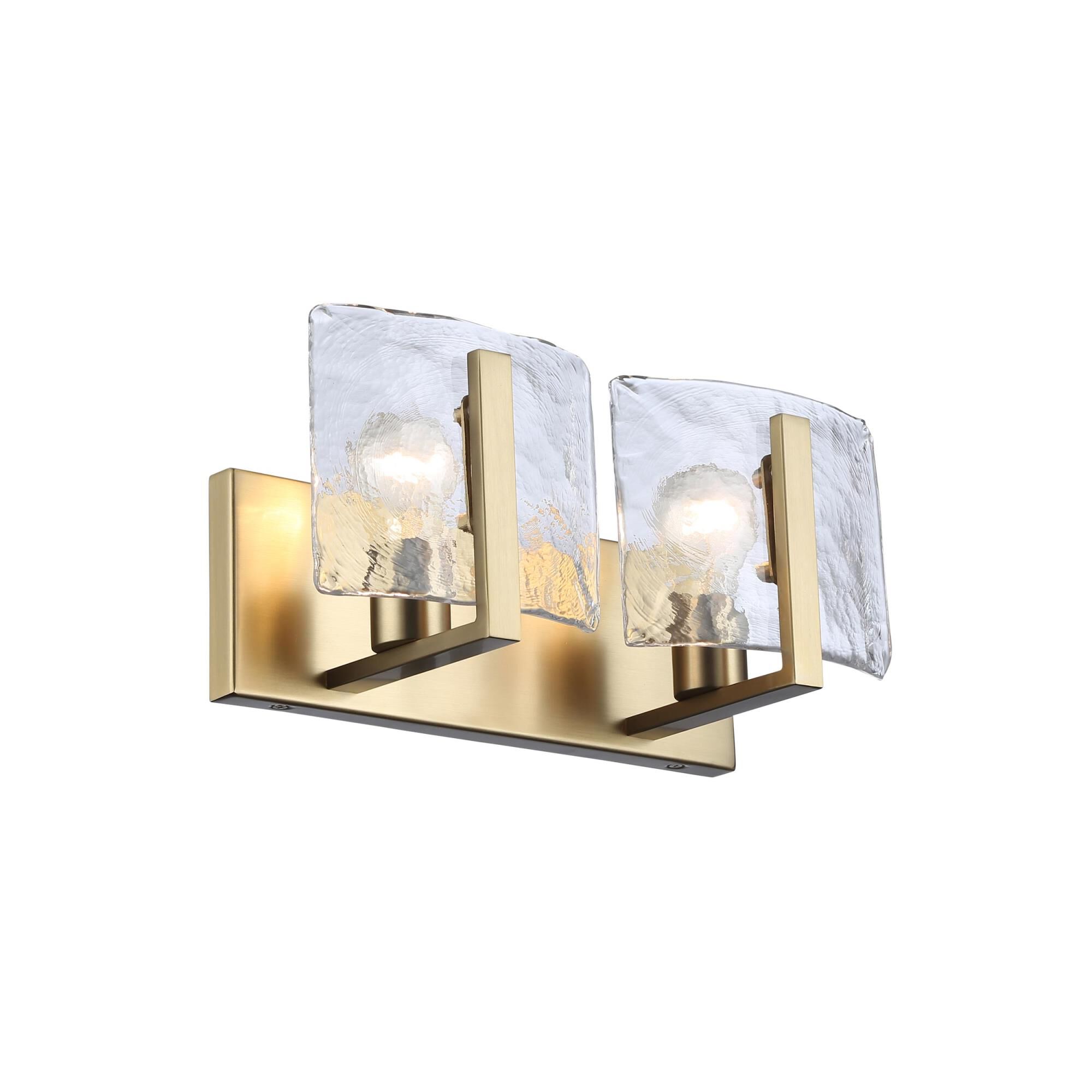 Shown in Brushed Champagne Bronze finish and Hammered Water glass