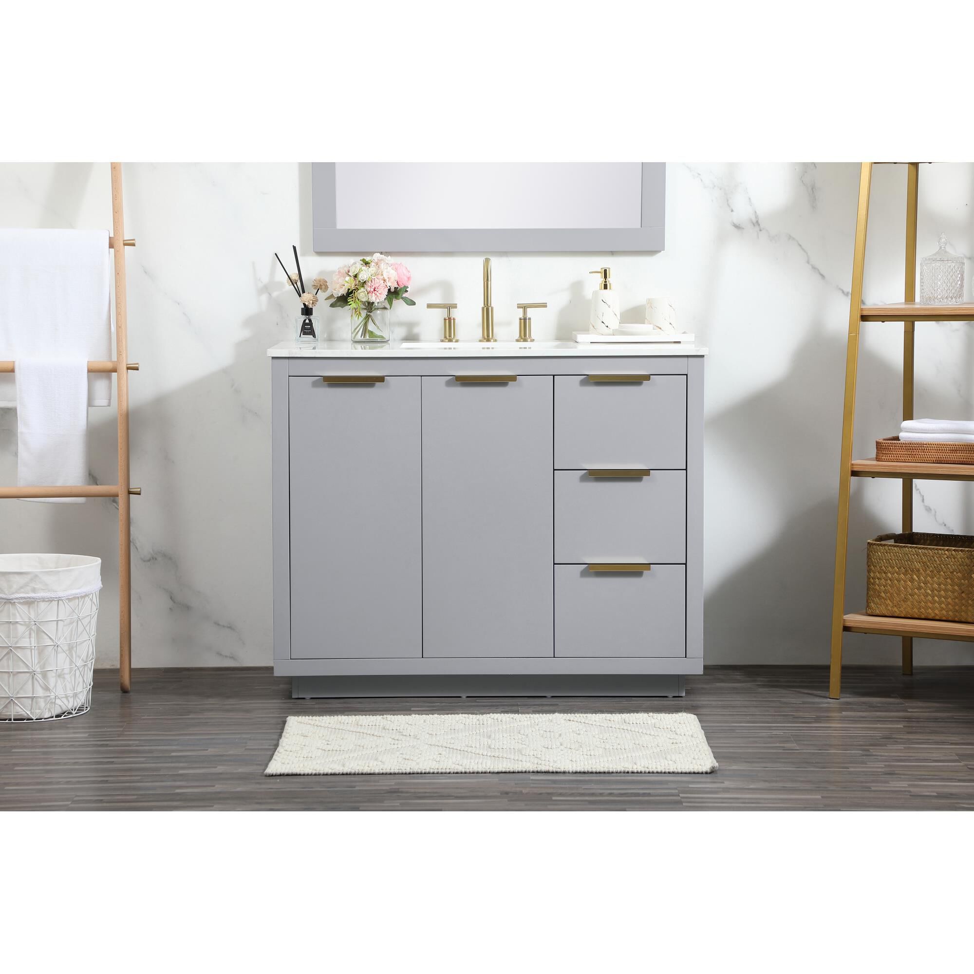 Shown in Grey finish