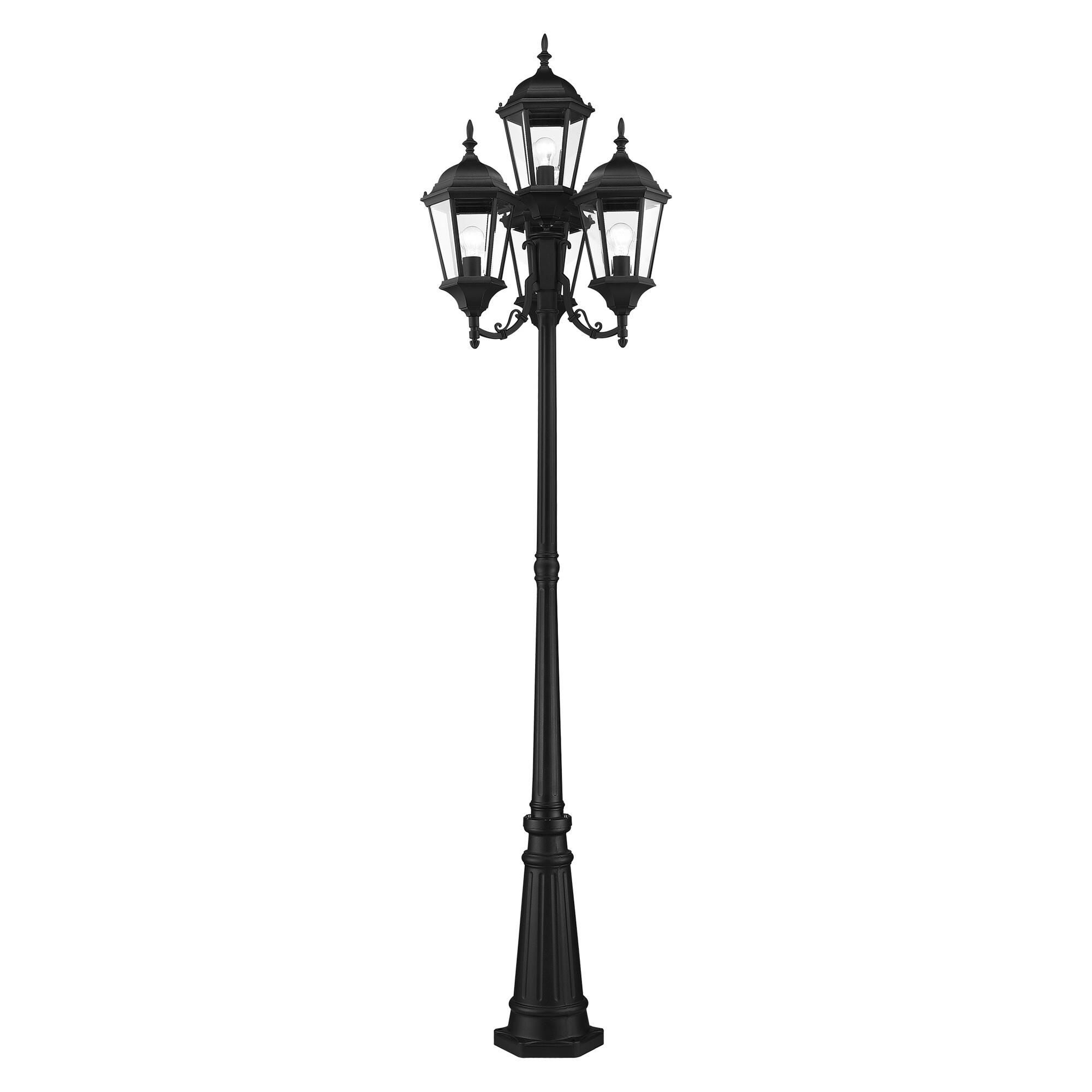 Hamilton 95 Inch Tall 4 Light Outdoor Post Lamp by Livex Lighting