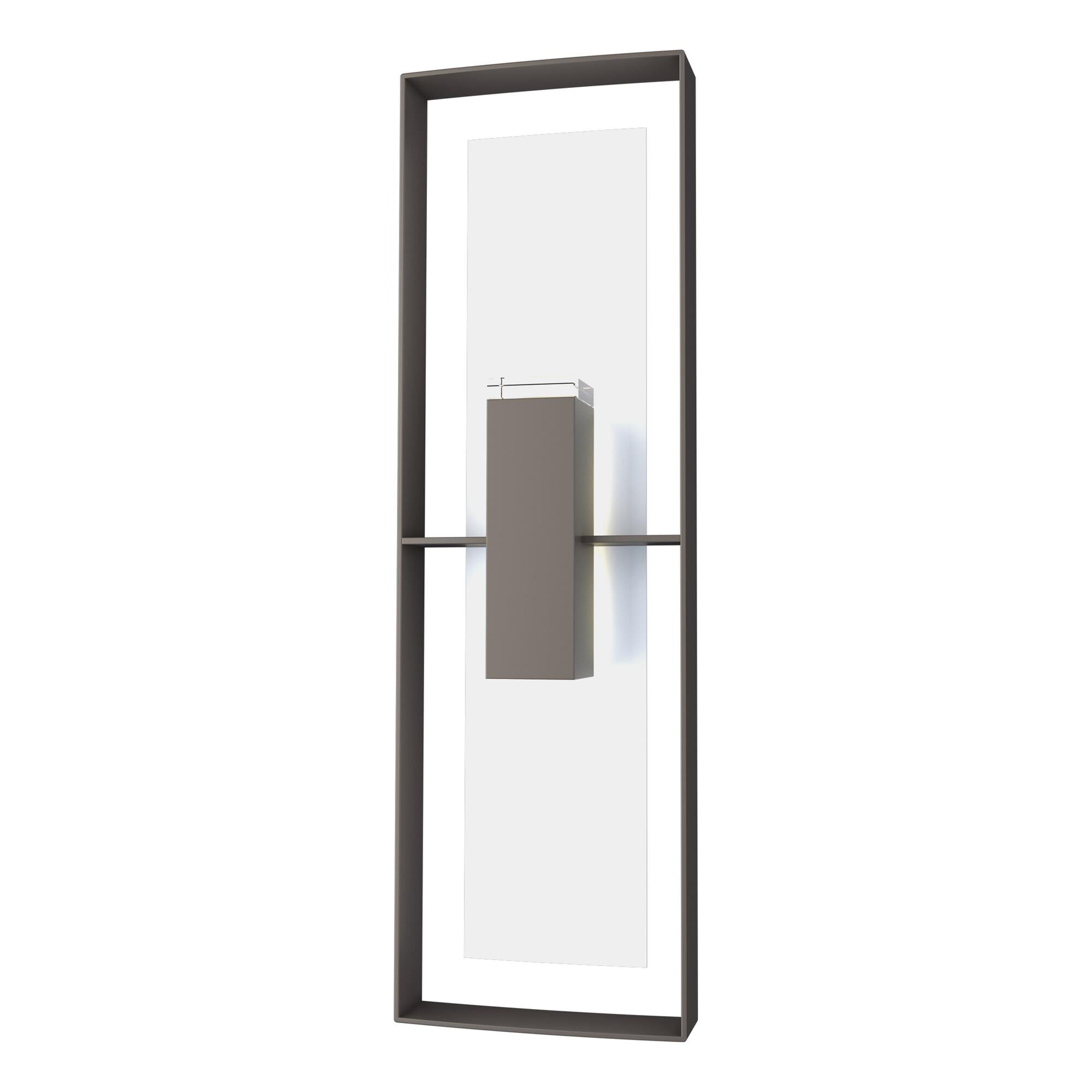 Shown in Coastal Dark Smoke finish and Clear glass and Coastal White accent