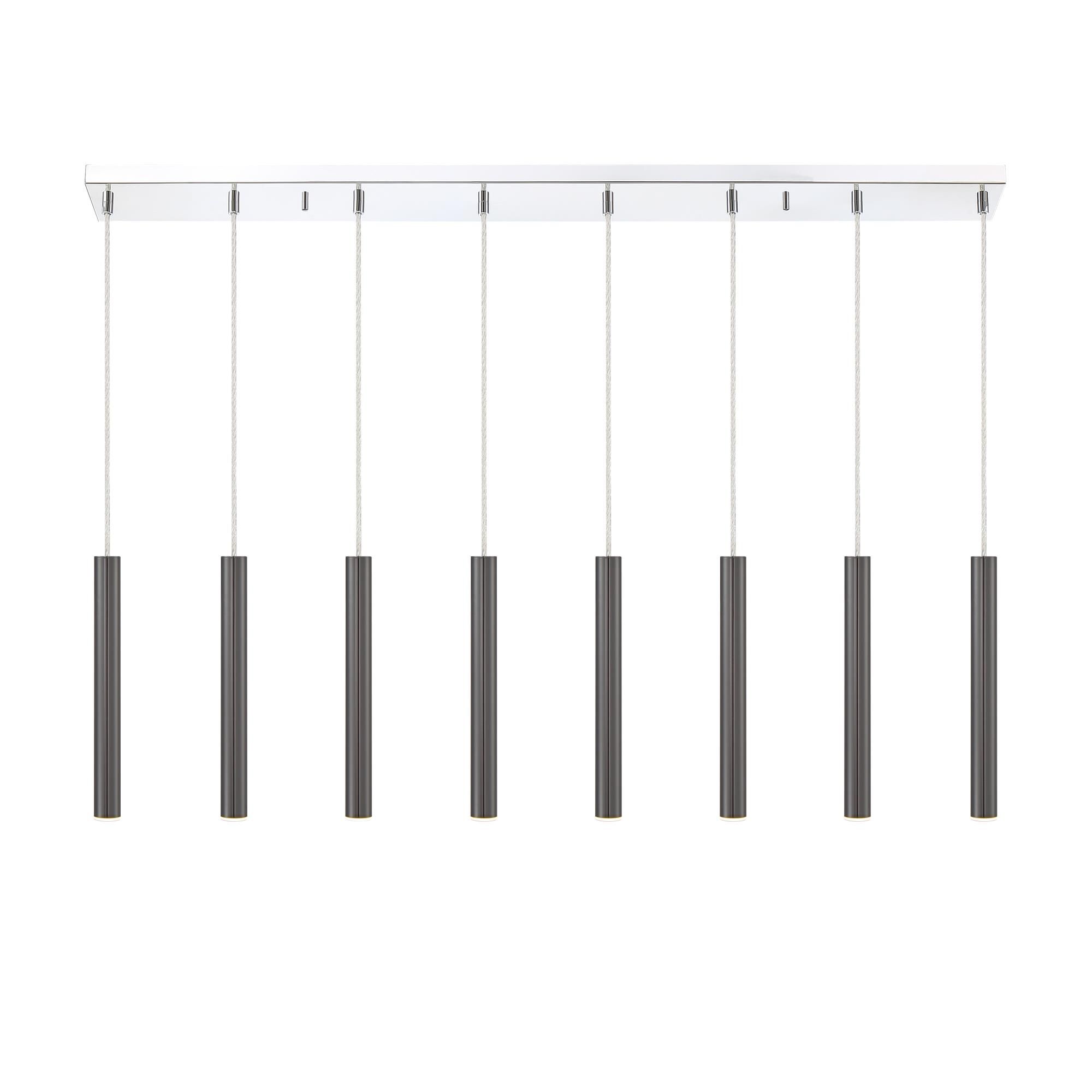 Forest 44 Inch 8 Light LED Linear Suspension Light by Z-Lite