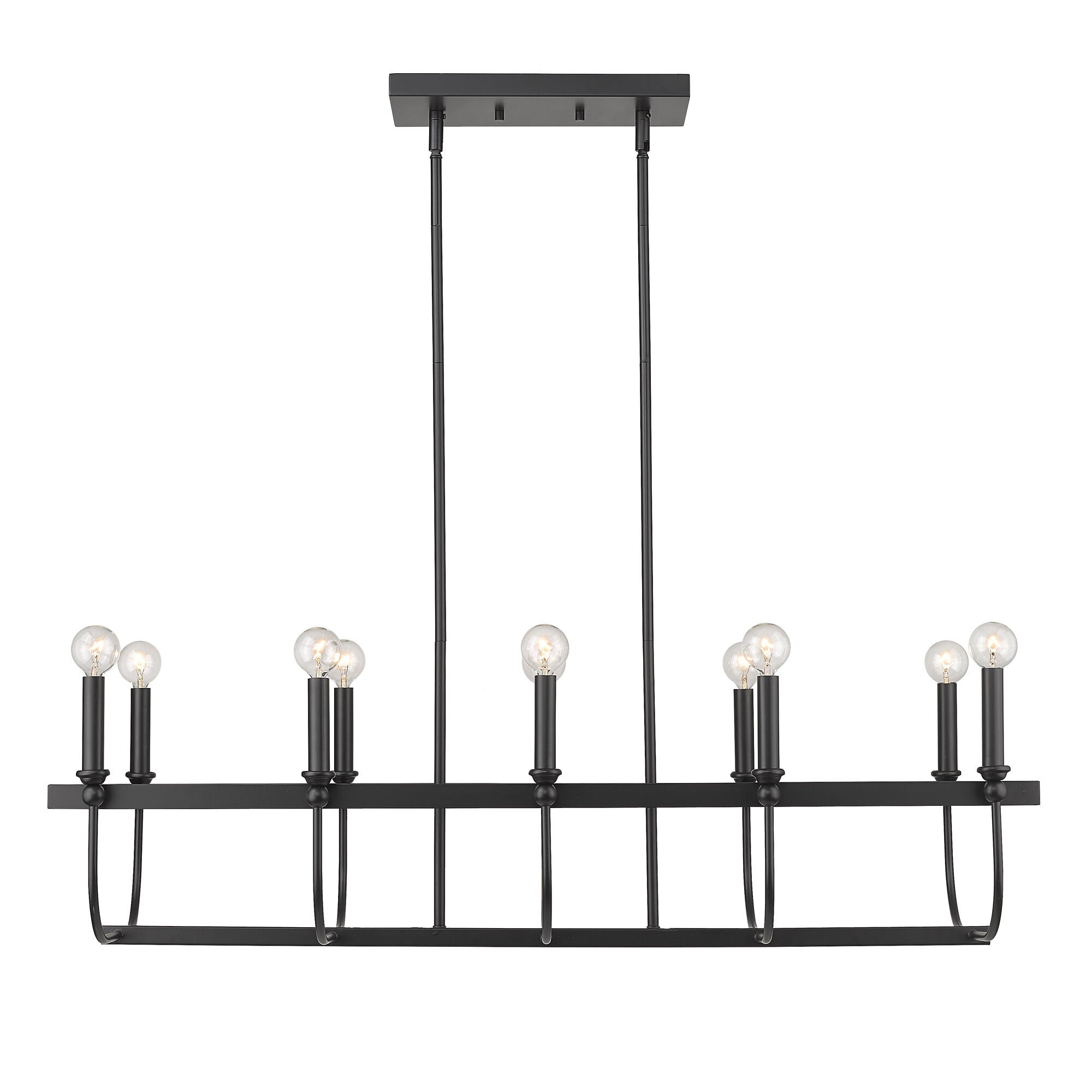Shown in Matte Black finish and -- glass and -- shade