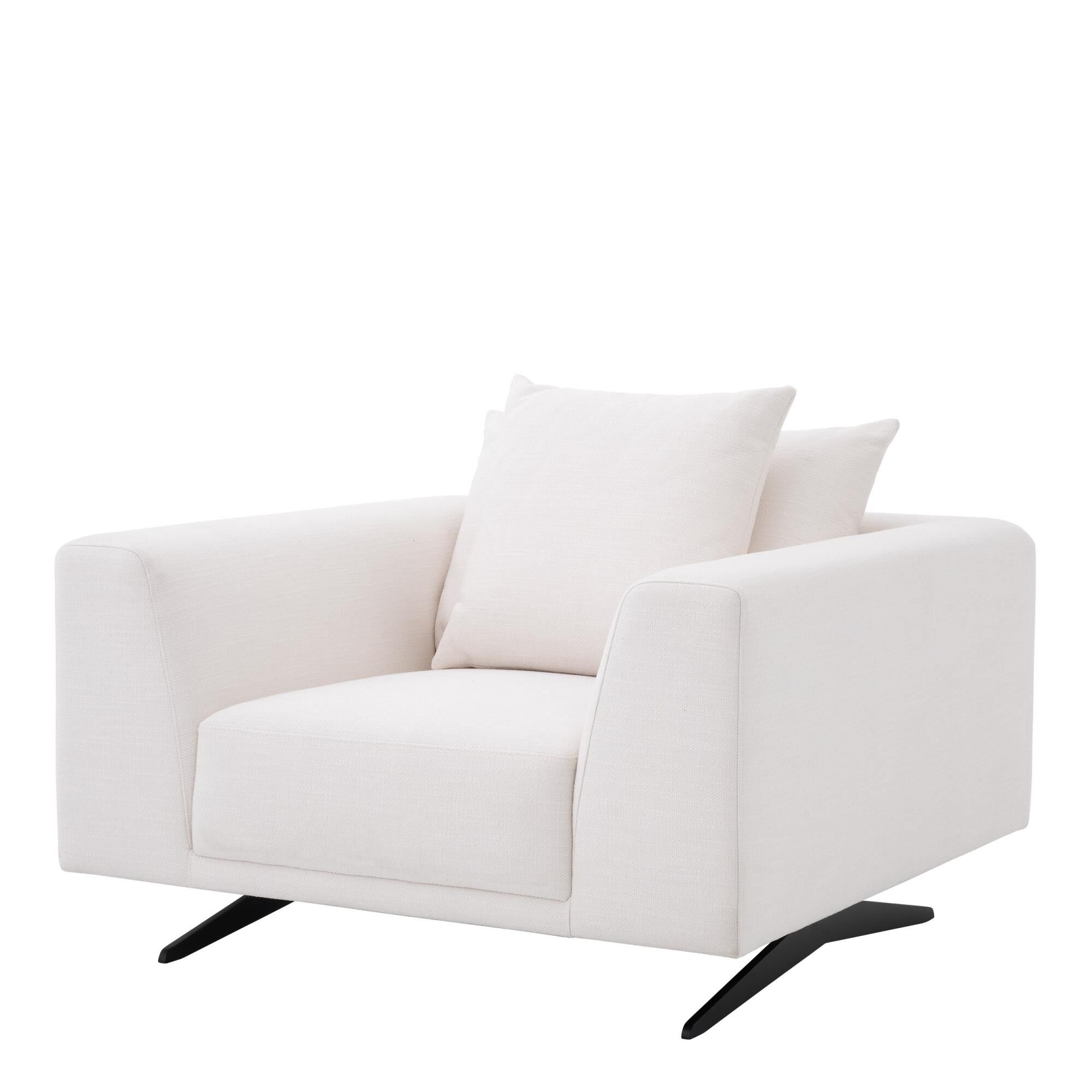 Shown in Avalon White | Black Legs finish