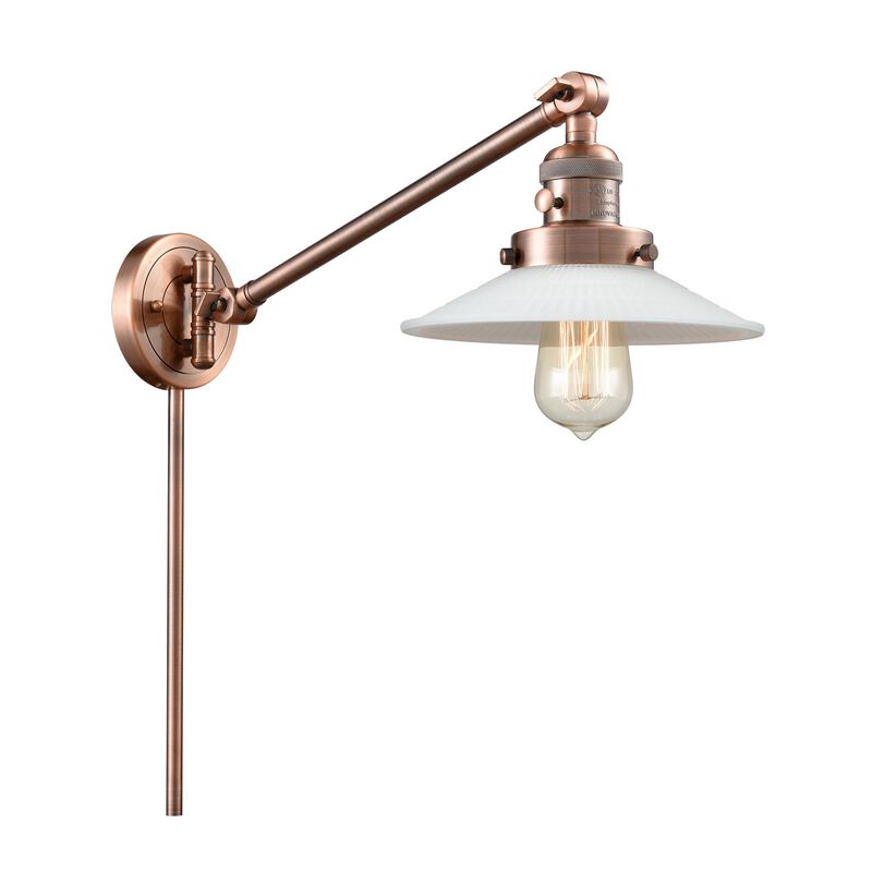 Bruno Marashlian Halophane LED Wall Swing Lamp by Innovations Lighting