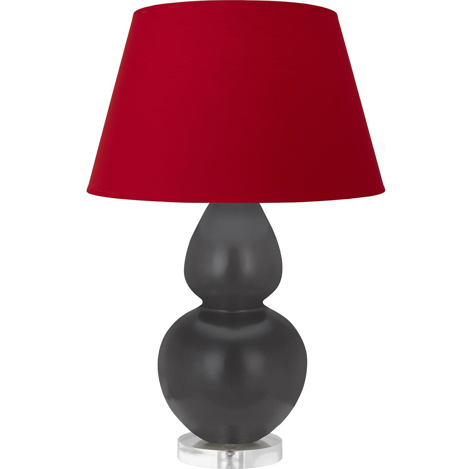 Shown in Matte Ash finish and Black and Red shade and Lucite accent