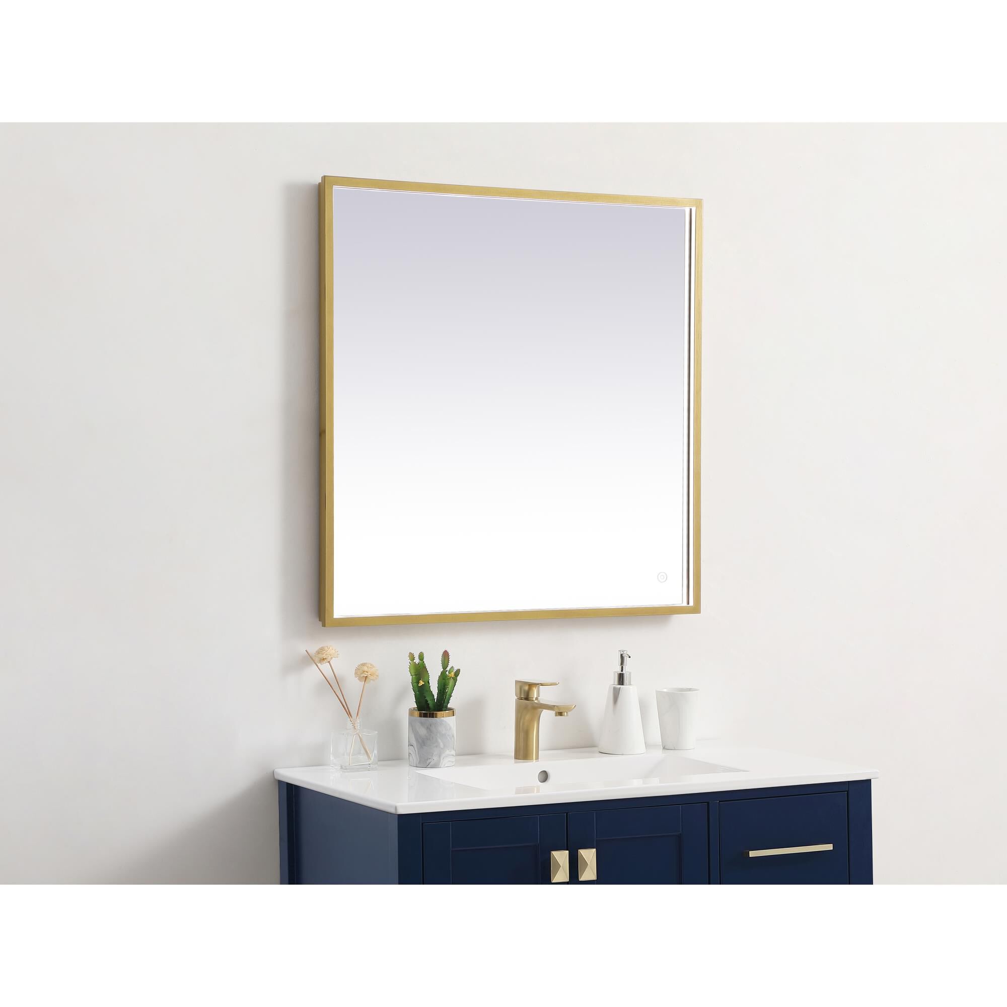 Pier LED Lighted Mirror by Elegant Decor