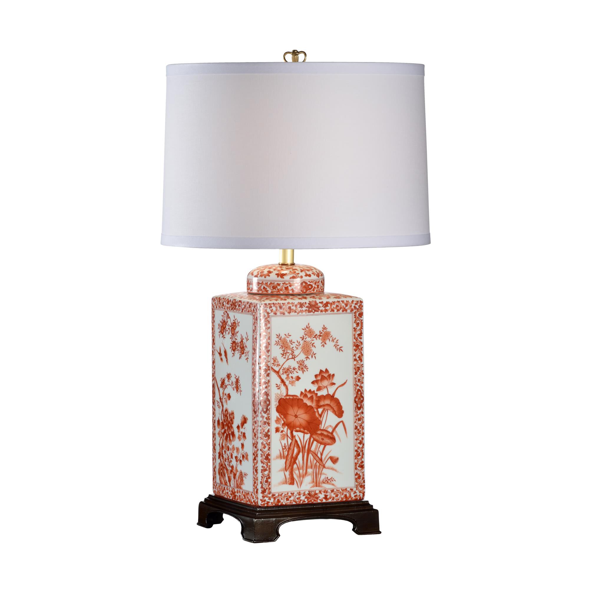 Shown in Hand Painted Design finish and Off White shade and Orange accent