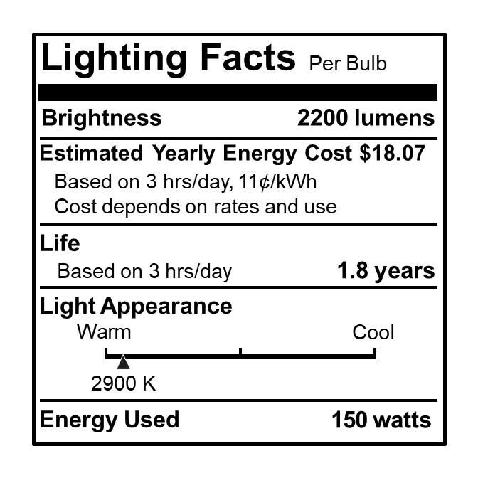 150 Watt 2900K T8 Halogen Light Bulb by Bulbrite