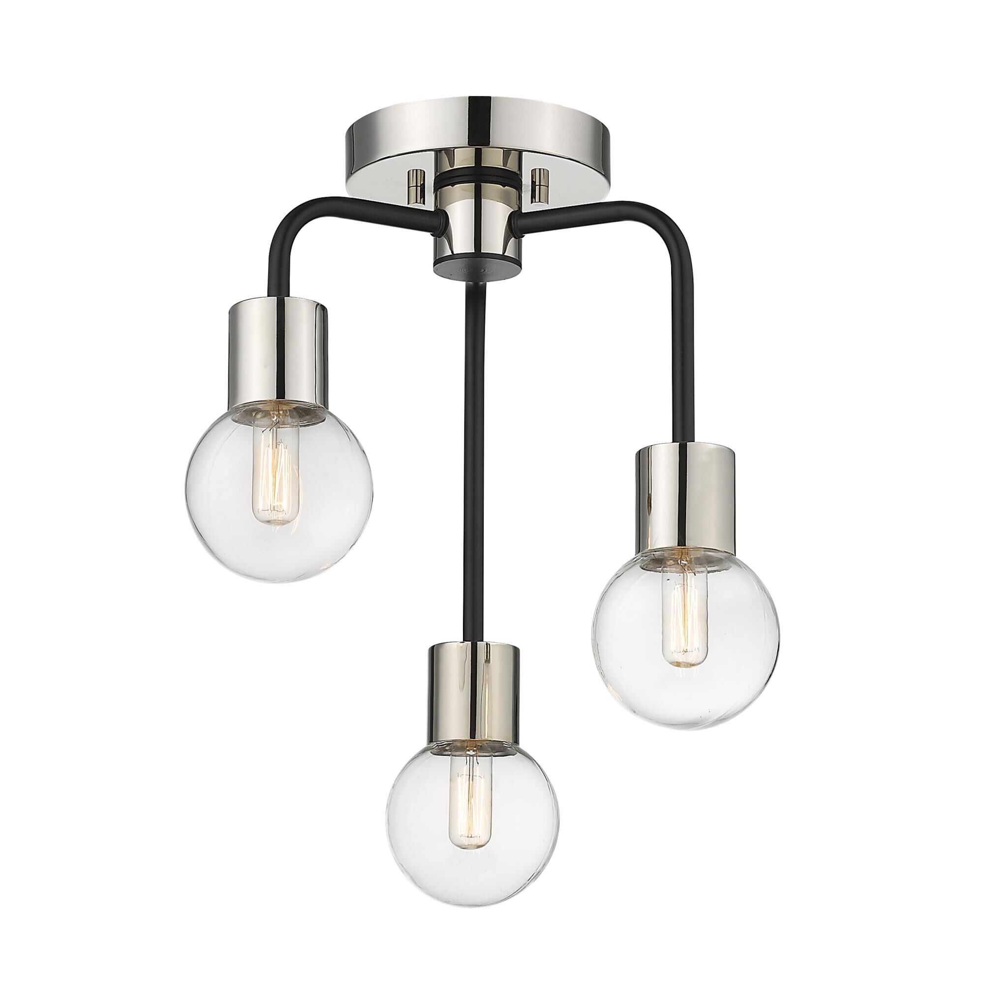Neutra 14 Inch 3 Light Semi Flush Mount by Z-Lite