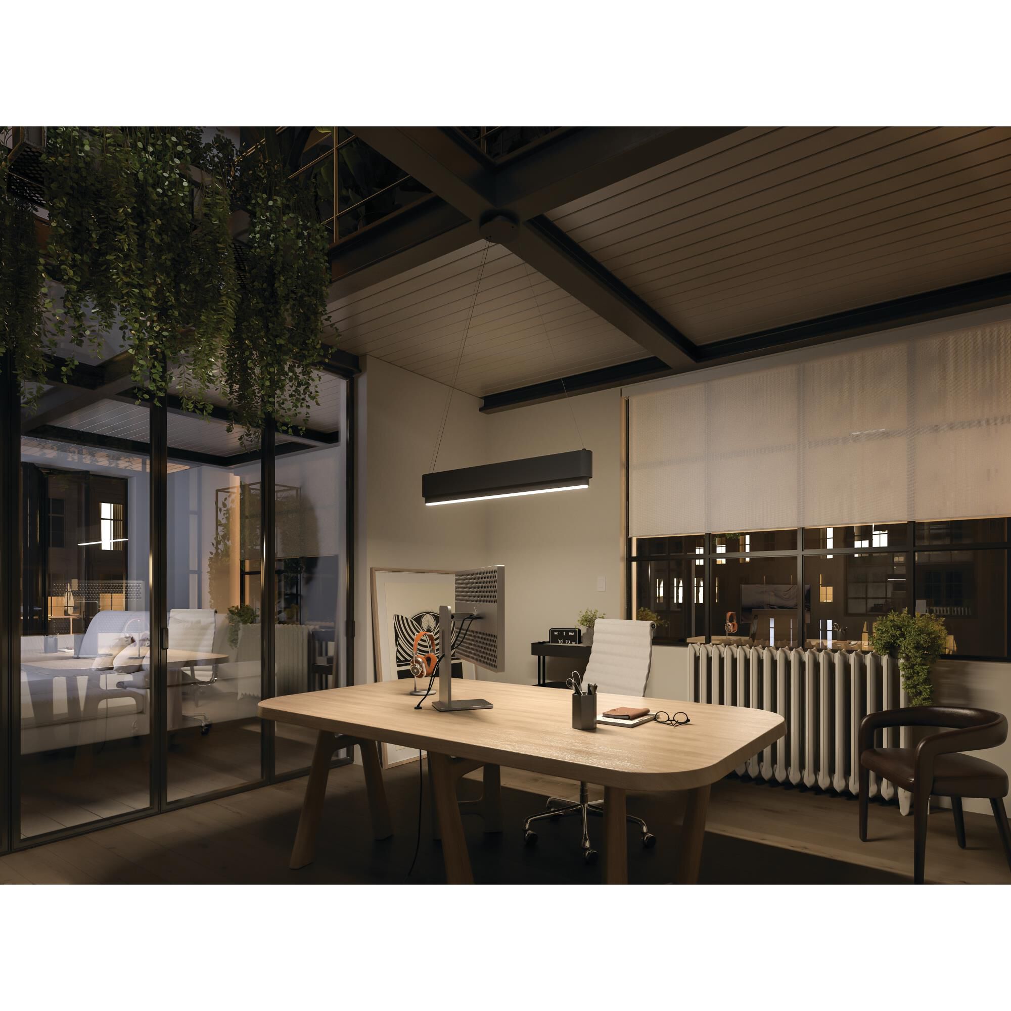 Elan Lighting Walman 35 Inch LED Linear Suspension Light