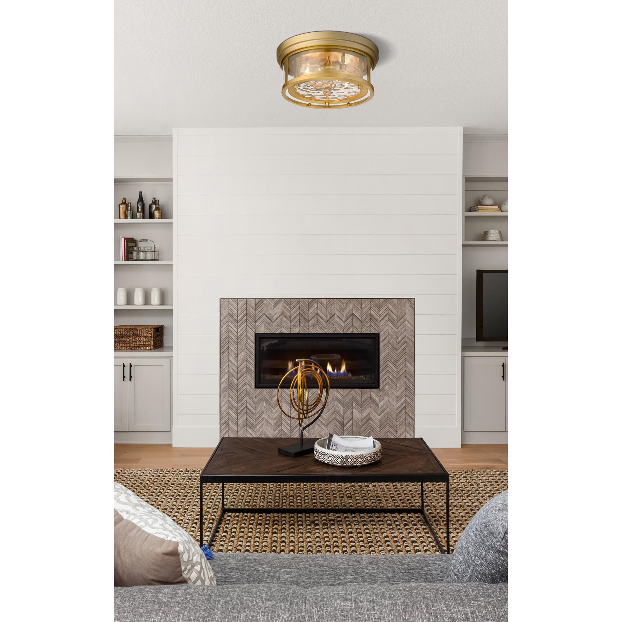 Clarion 12 Inch 2 Light Flush Mount by Z-Lite