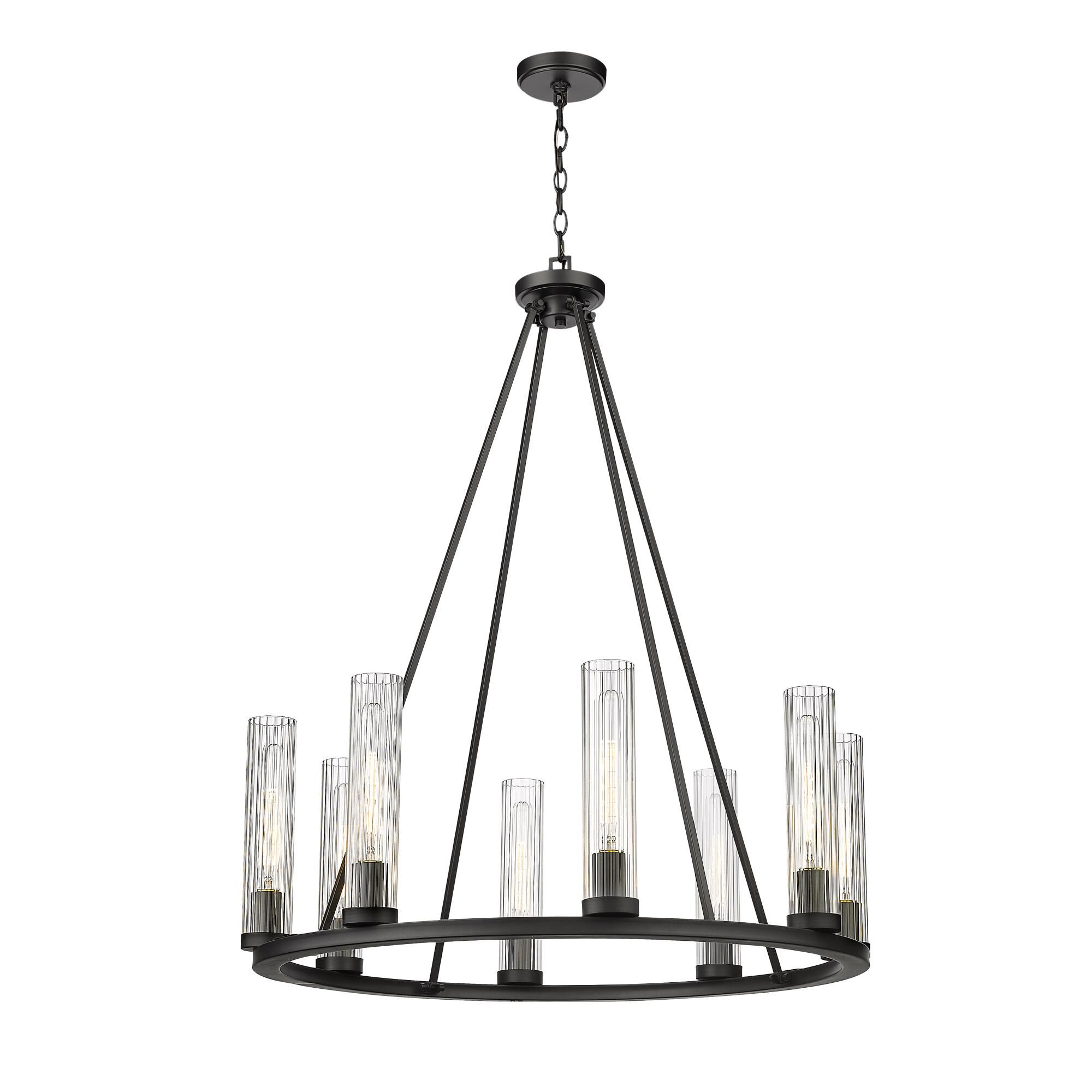 Beau 33 Inch 8 Light Chandelier by Z-Lite