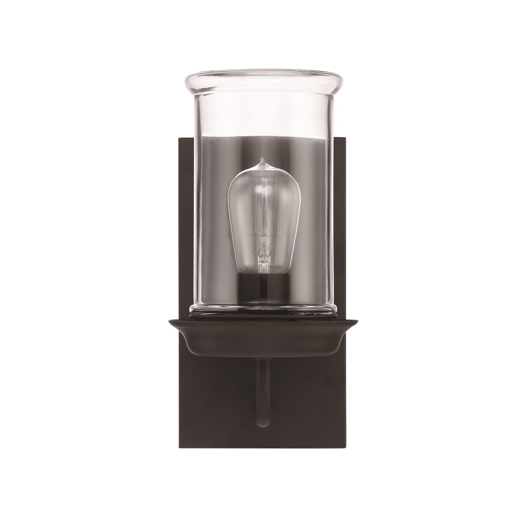 Shown in Espresso finish and Clear glass