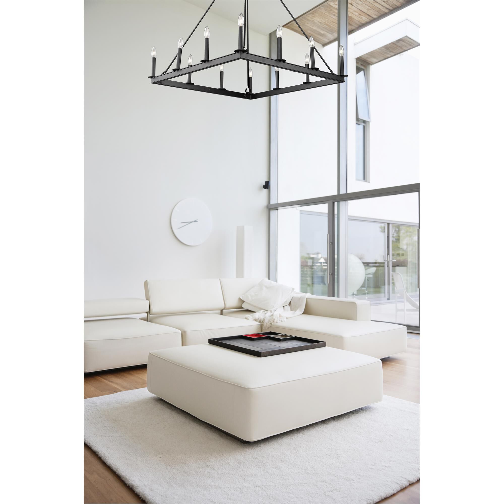 Shown in Matte Black finish and --- glass and --- shade