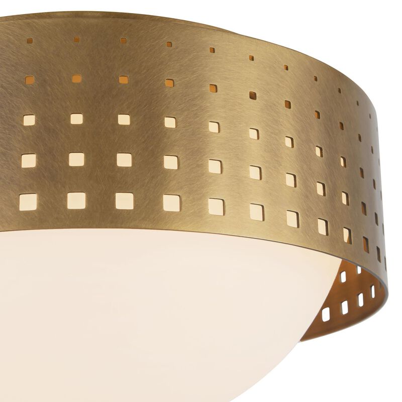 Peyton Fox Astoria 10 Inch 2 Light Flush Mount by Kuzco