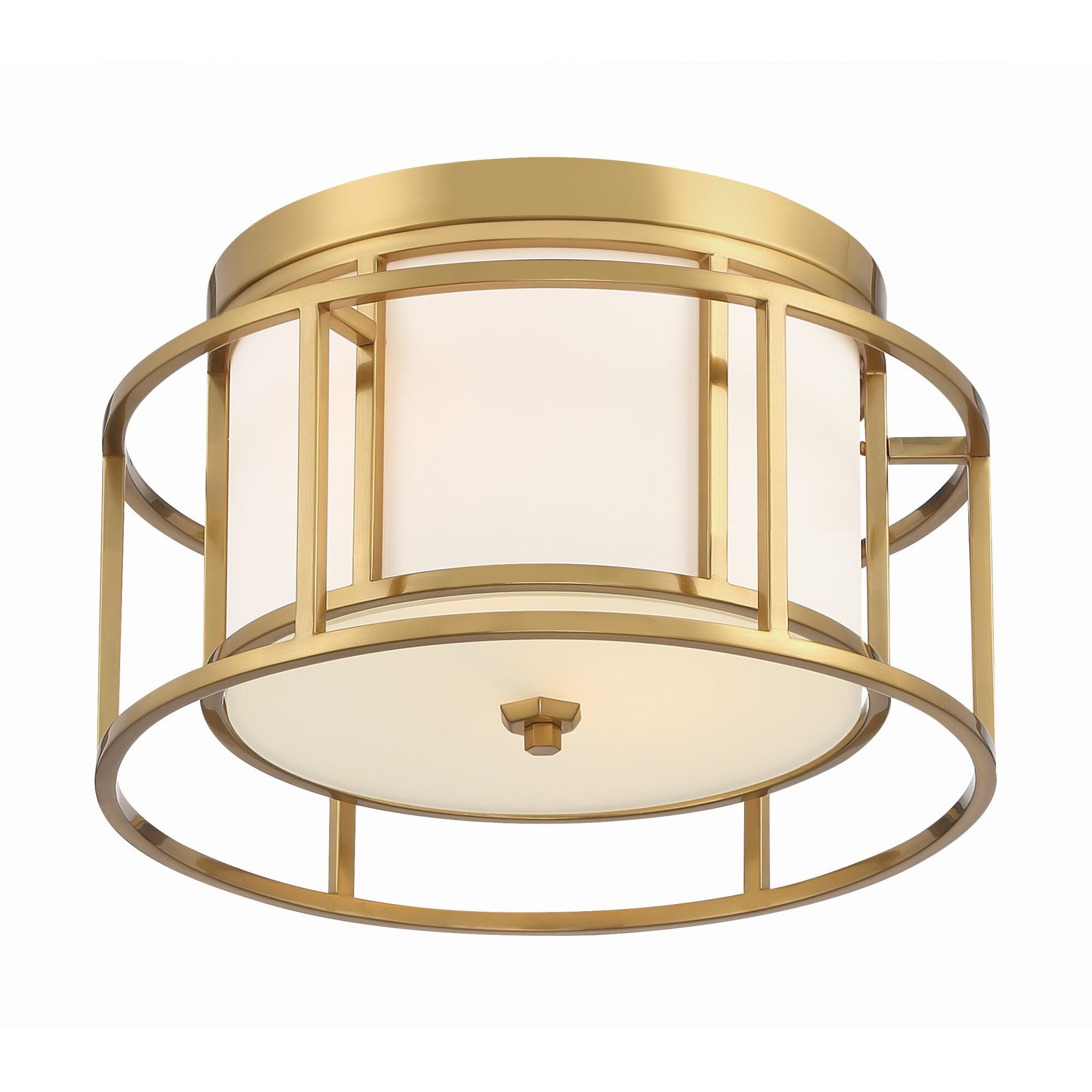 Hulton 15 Inch 2 Light Flush Mount by Crystorama