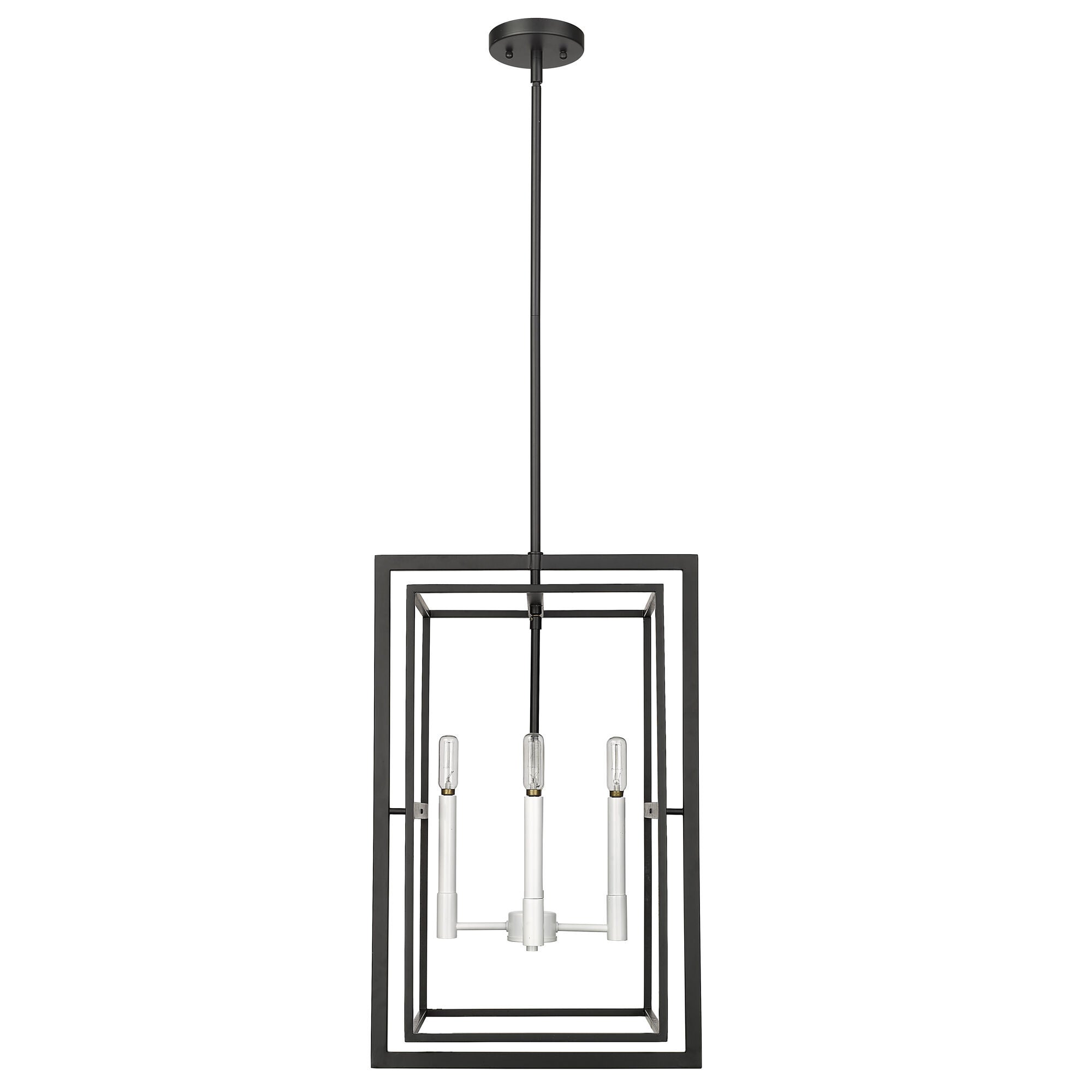 Shown in Black With White Candle Sleeves finish