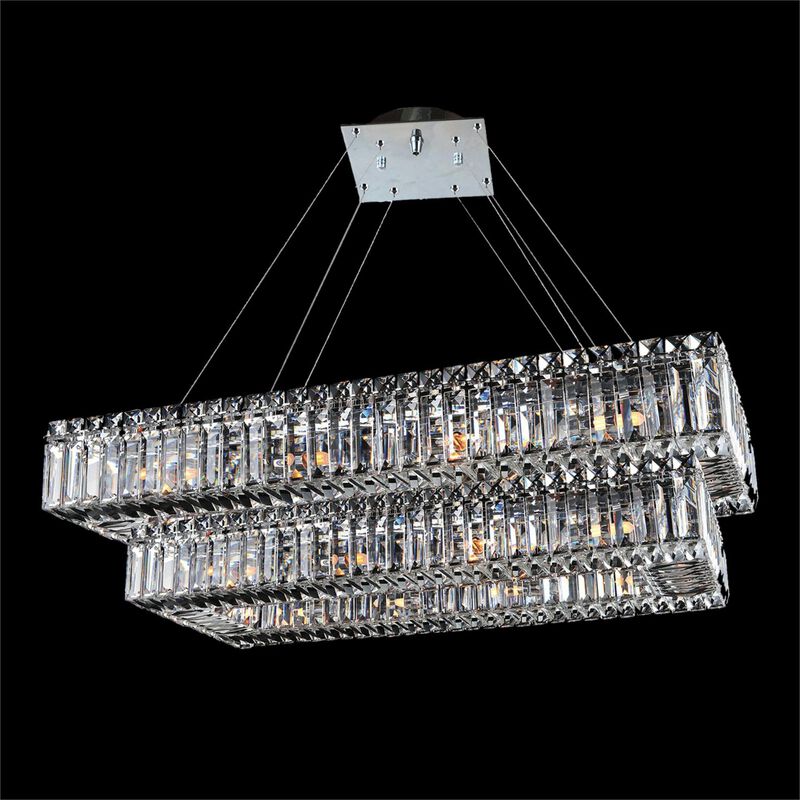 Baguette Medium Chandelier by Allegri