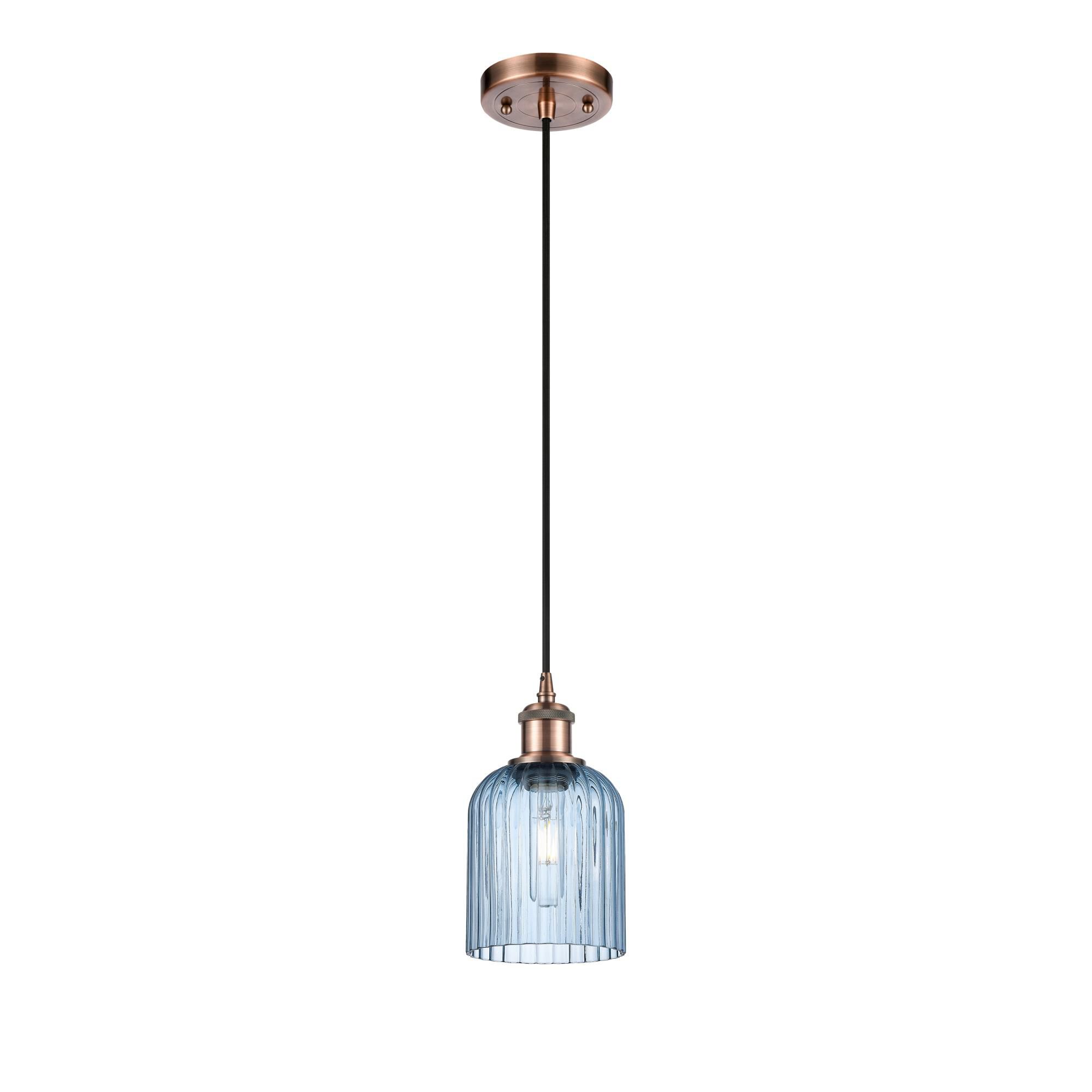 Shown in Antique Copper finish and Princess Blue shade