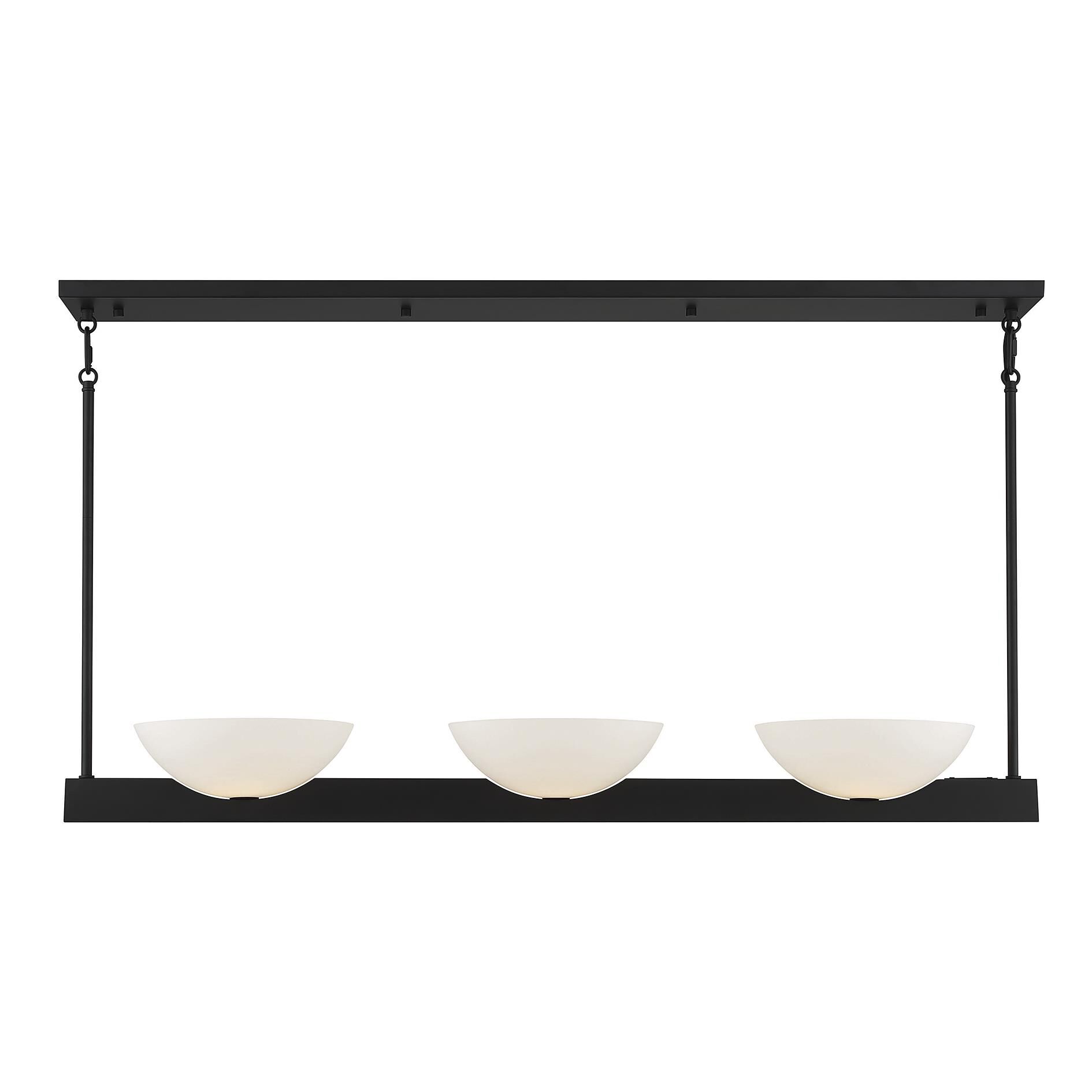 Shown in Matte Black finish and White Opal glass and Glass shade