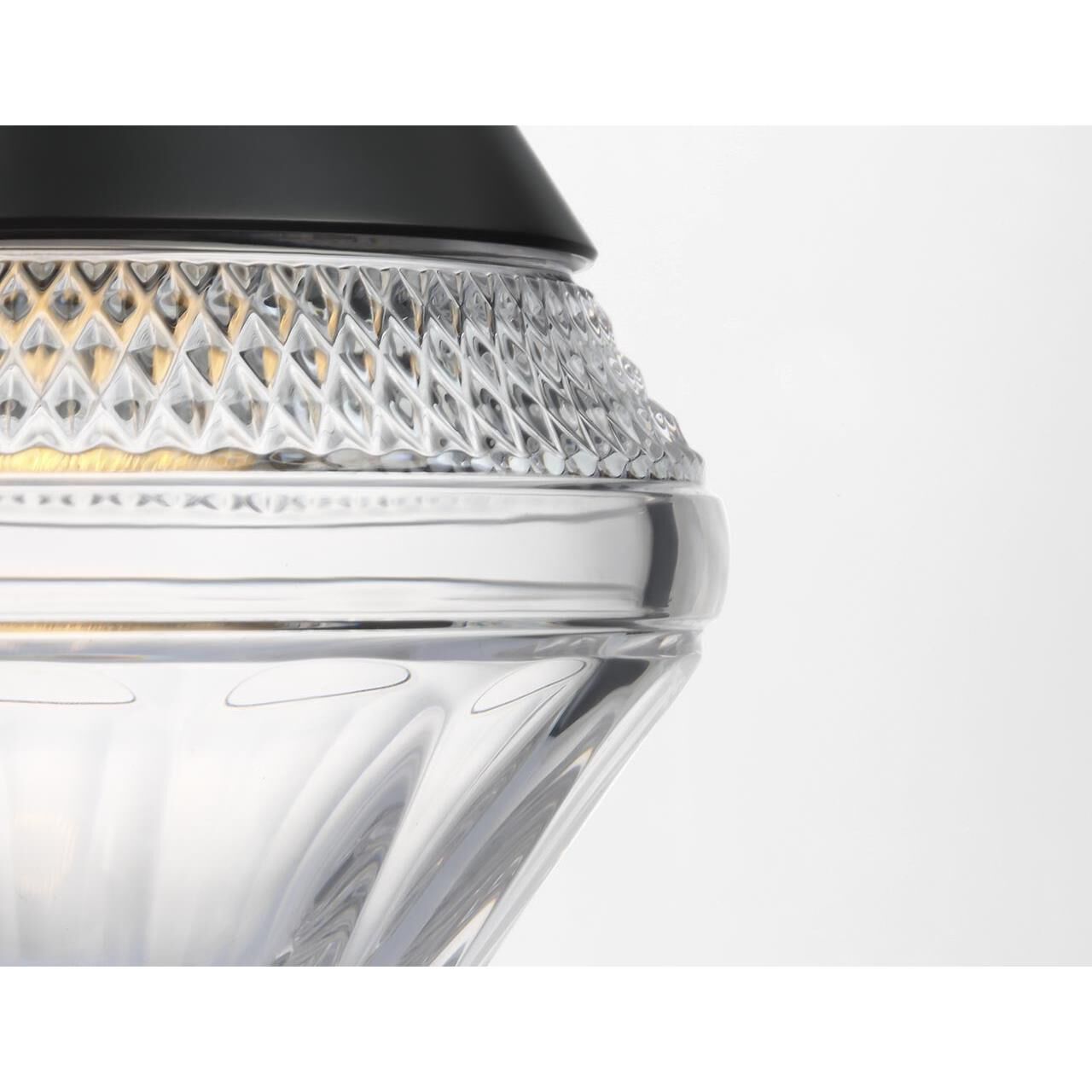 Shown in Bronze finish and Clear crystal