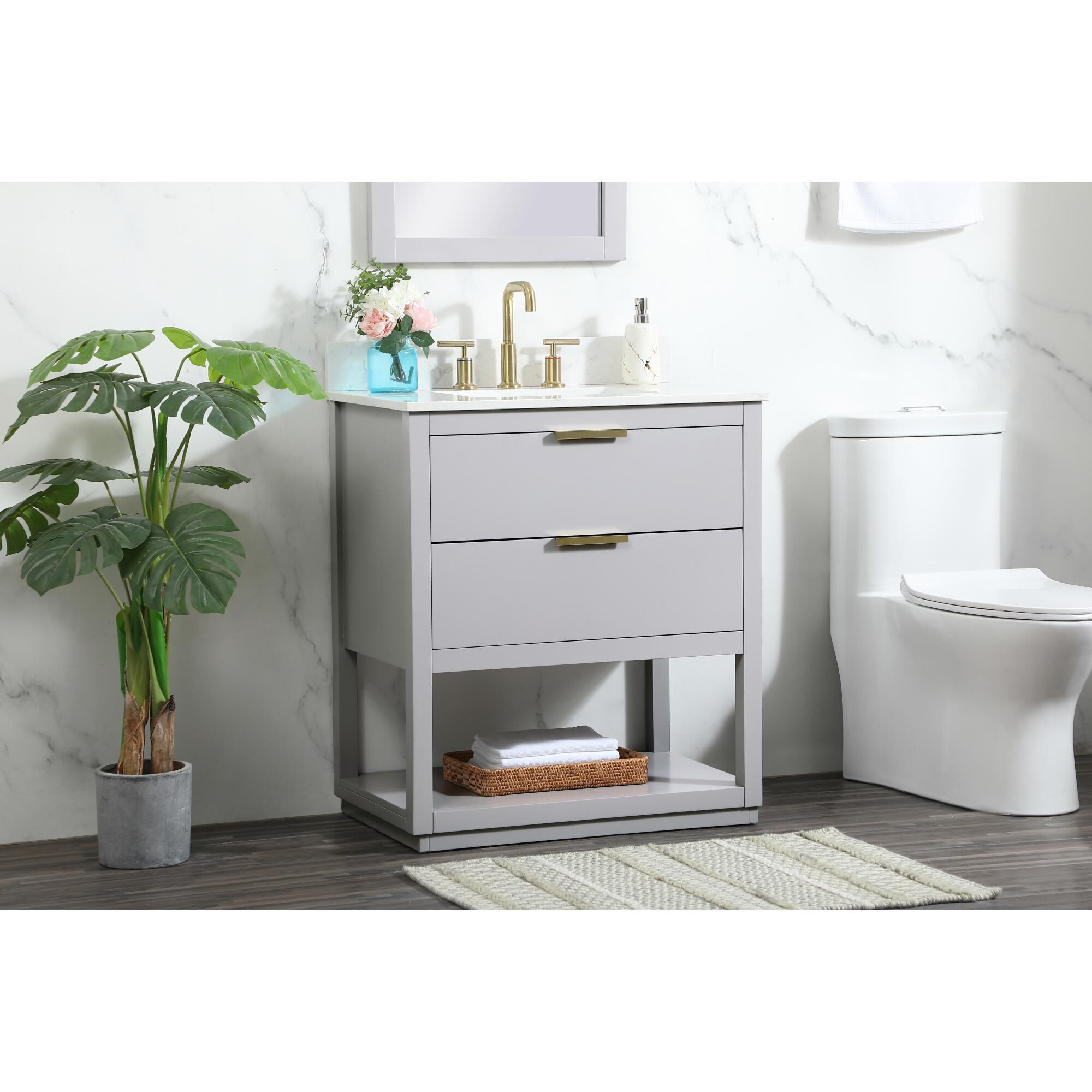 Larkin 30 Inch Bath Vanity by Elegant Decor