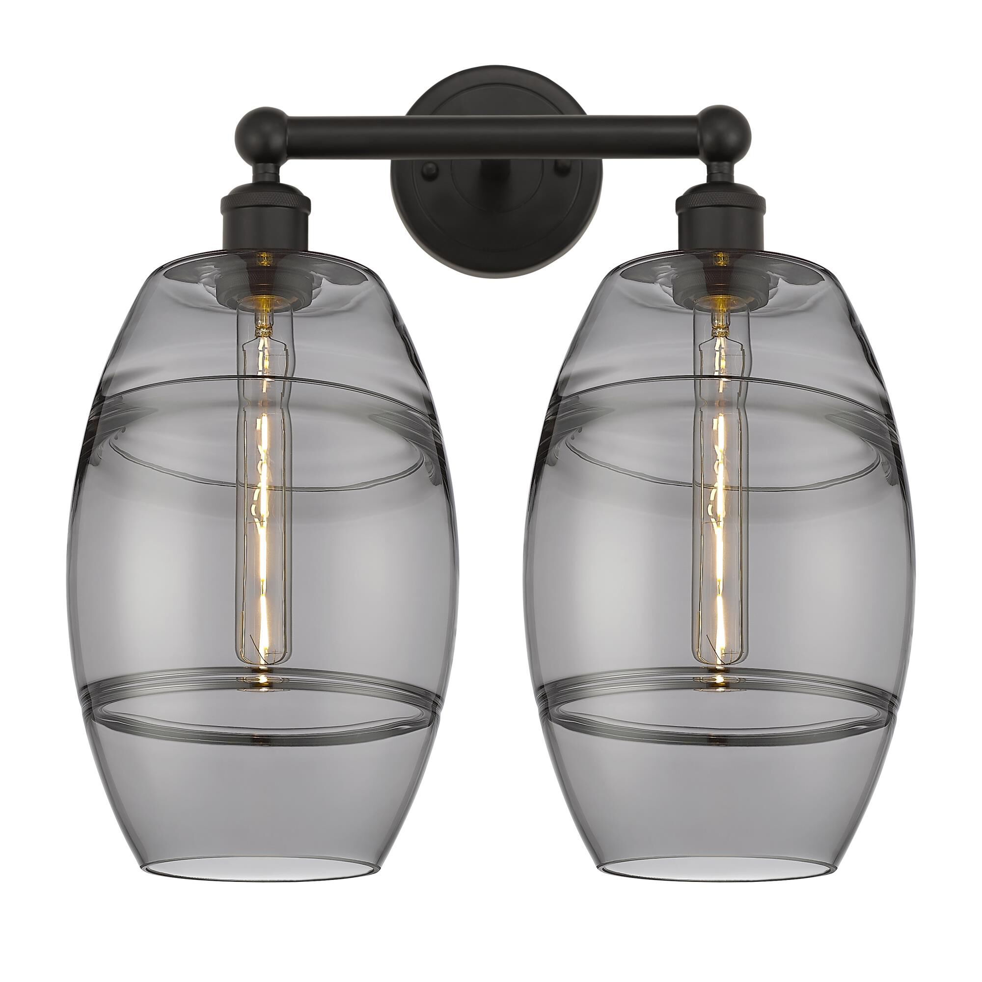 Shown in Oil Rubbed Bronze finish and Light Smoke glass